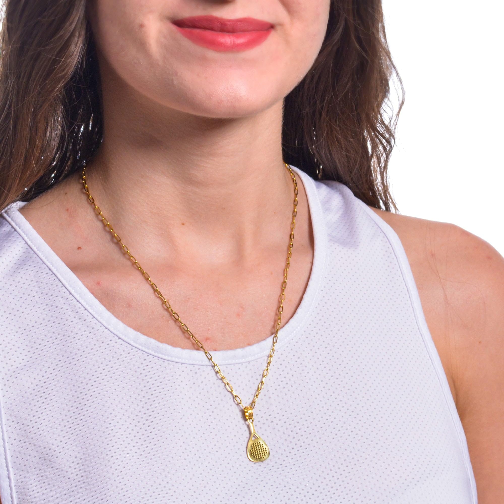 CODEONE Colgante Pádel | Acero Inoxidable | Diseño Artesanal Deportivo | Raqueta | Estuche de Regalo