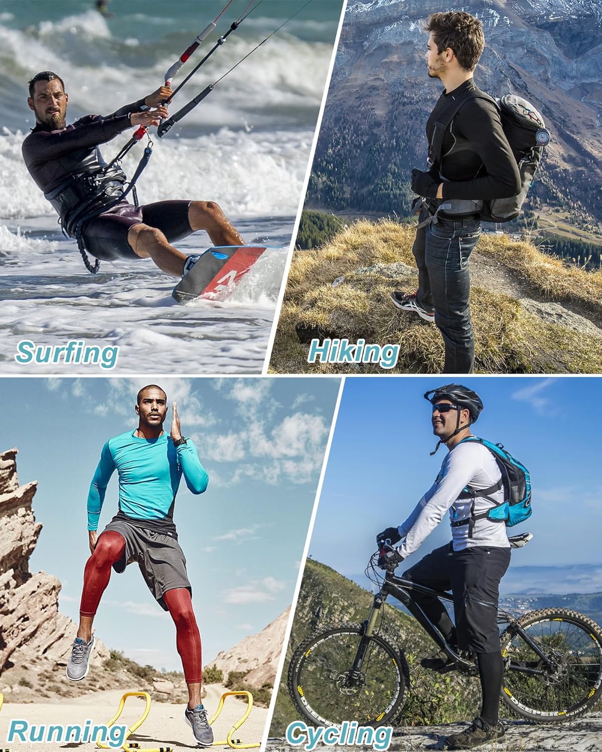 Men's Sun Protection Hoodie Shirt UPF 50+ Long Sleeve Swim Shirt Lightweight Fishing Shirts Running Rash Guards - Image 6