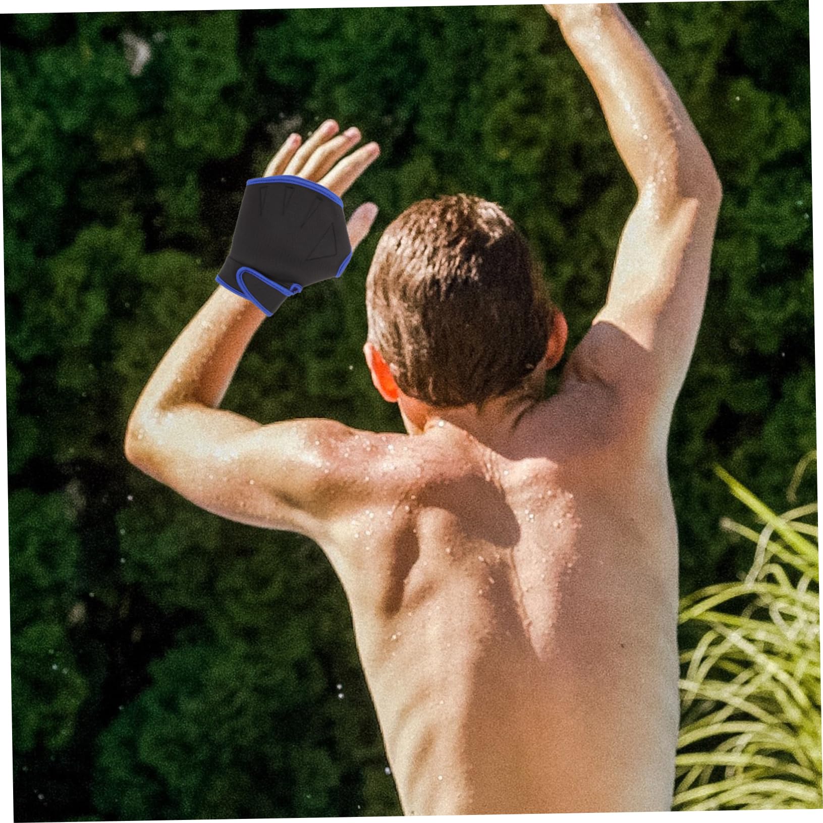 Mikikit 3 Pairs Swimming Gloves Diving Training Gloves Neoprene Material Safe for Water Sports