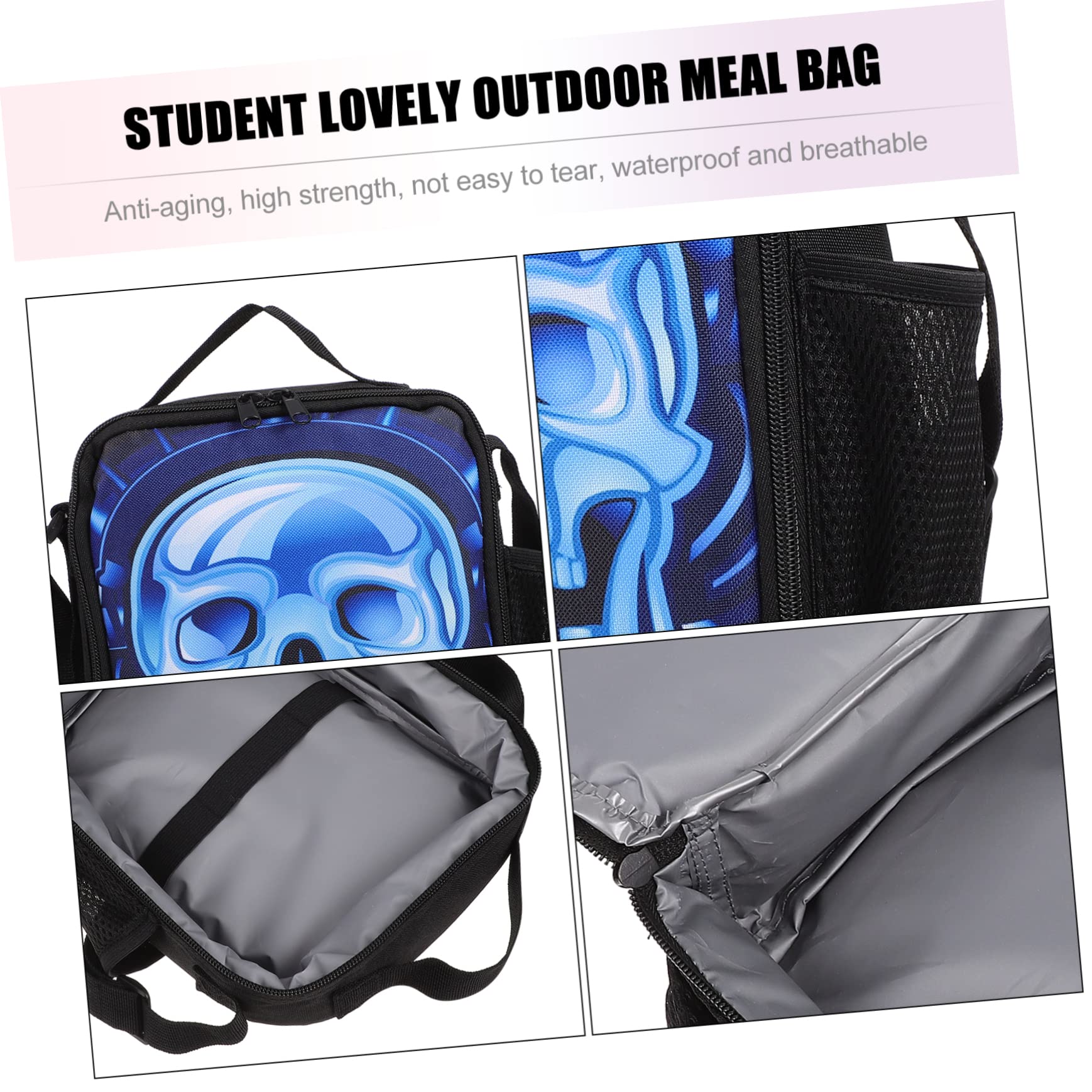 TOPBATHY 3piezas Bolsa Térmica Para Almuerzo Infantil Mochila De Comida Aislante Para Escuela Picnic y Diseño Práctico y Resistente Al Agua
