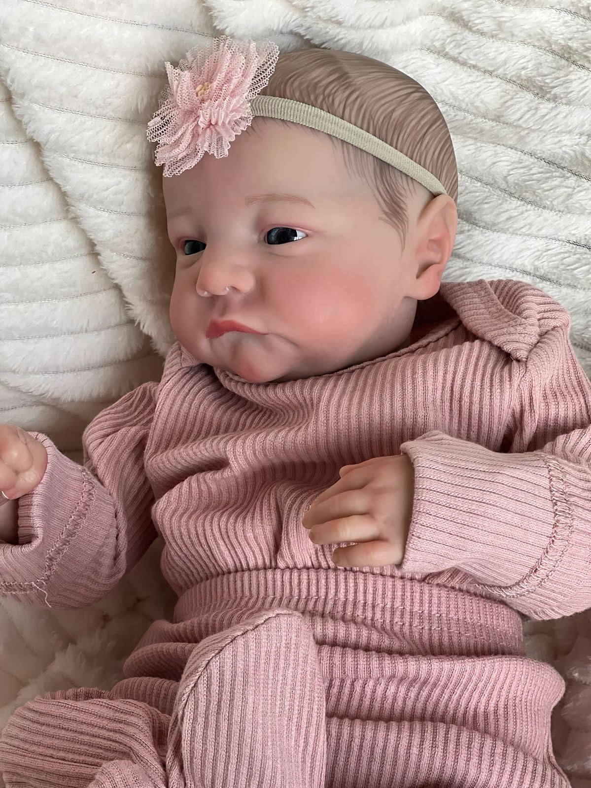 Terabithia 22 Inch Lifelike Sleeping Reborn Baby Girl Doll - Adorable Collectible Doll