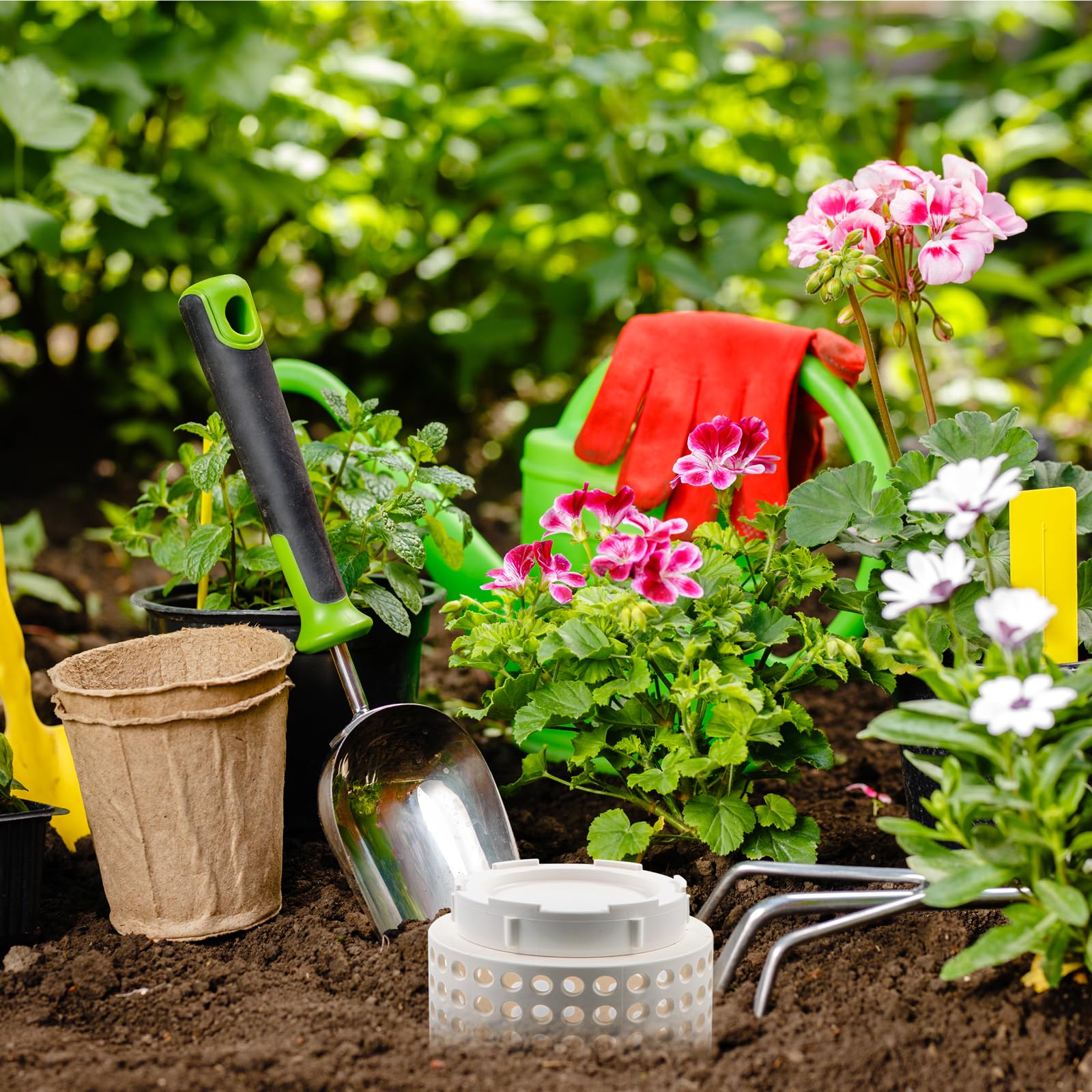 2 pièces Bacs à Compost de Jardin pour extérieur Bac à Compost de Ferme enterré pour Jardin, Potager, arrière-Cour, Serre 2 Tailles