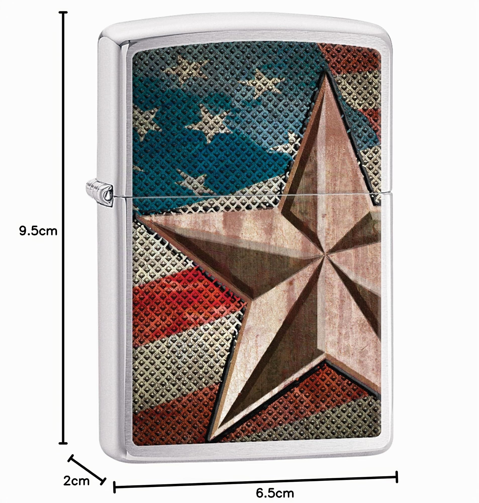 Zippo US Army Star Accendino Antivento, Unisex, US Army Star