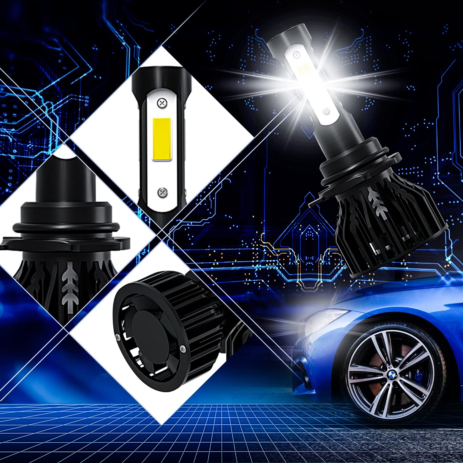 For Hyundai Veracruz 2007-2011 6000K LED Headlight High Low Fog Light For Hyundai Veracruz 2007-2011 6000K LED Headlight High Low Fog Light