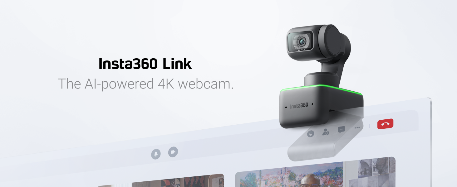 Insta360 Link - PTZ 4K Webcam with 1/2