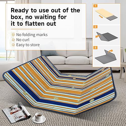 Vista 29 de SHAREWIN Tapete para silla de oficina para suelo de madera o azulejos, tapete para silla de juegos de computadora de 55 x 35 pulgadas, tapete