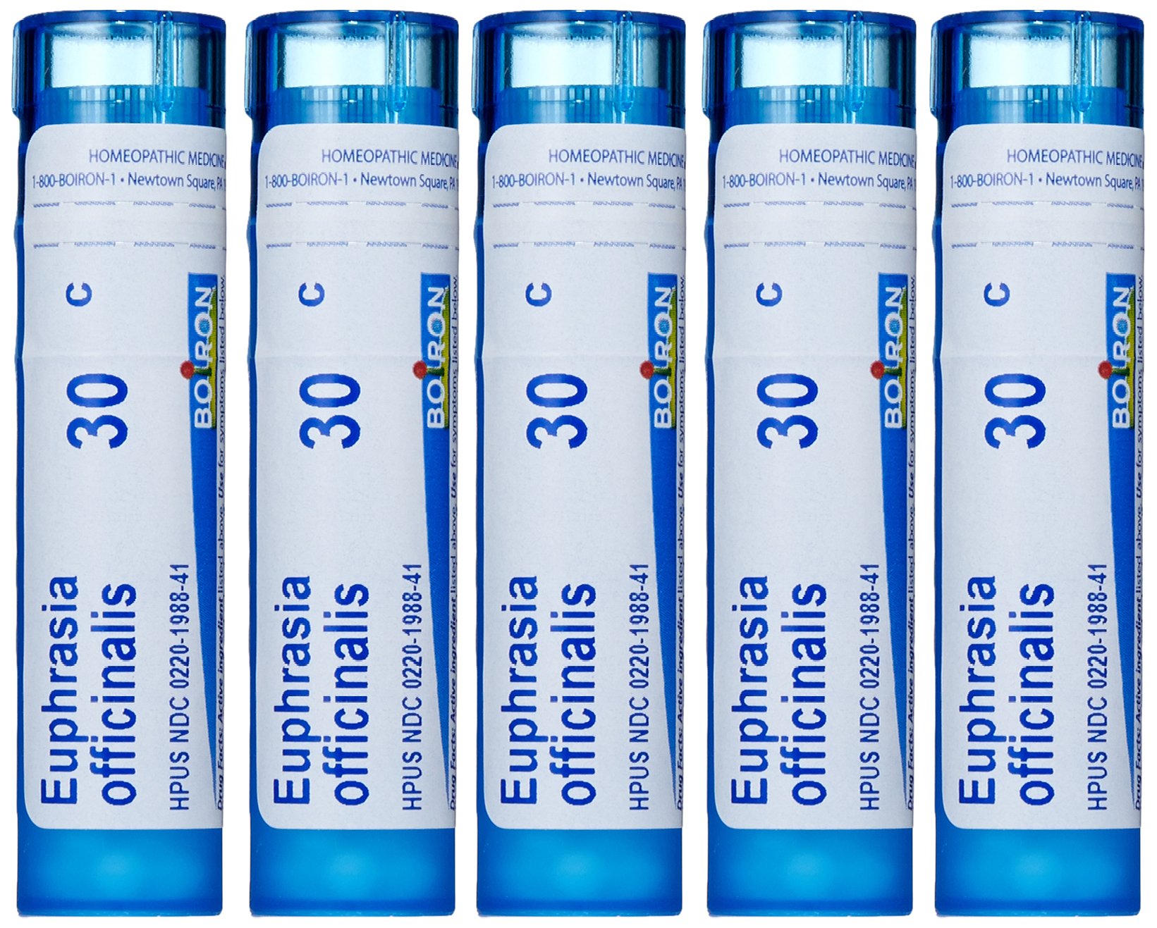 Boiron Euphrasia Officinalis 30C (Pack of 5), Homeopathic Medicine for Eye Discharge