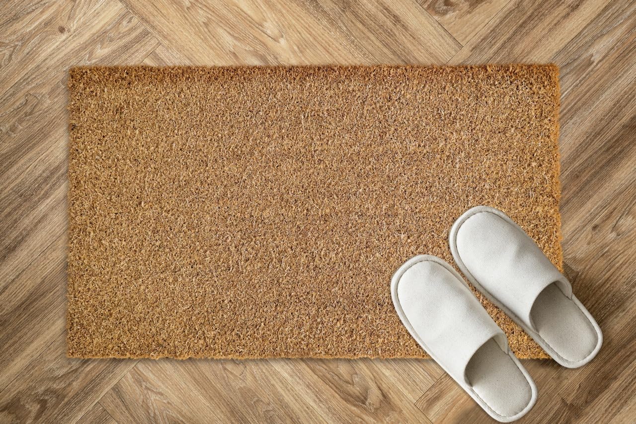 GRANDLINE Coco Coir Beige Door Mat Anti-Slip with Heavy Duty Backing Doormat for Indoor, Outdoor, Patio, Home and Office, Weatherproof, Large and Thick 16 X 23 Inches Rectangular (B0CLZLBWD7) Amazon Price History, Amazon Price Tracker