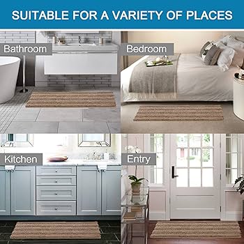 Amazon.com: H.VERSAILTEX Bath Rugs for Bathroom Non Slip