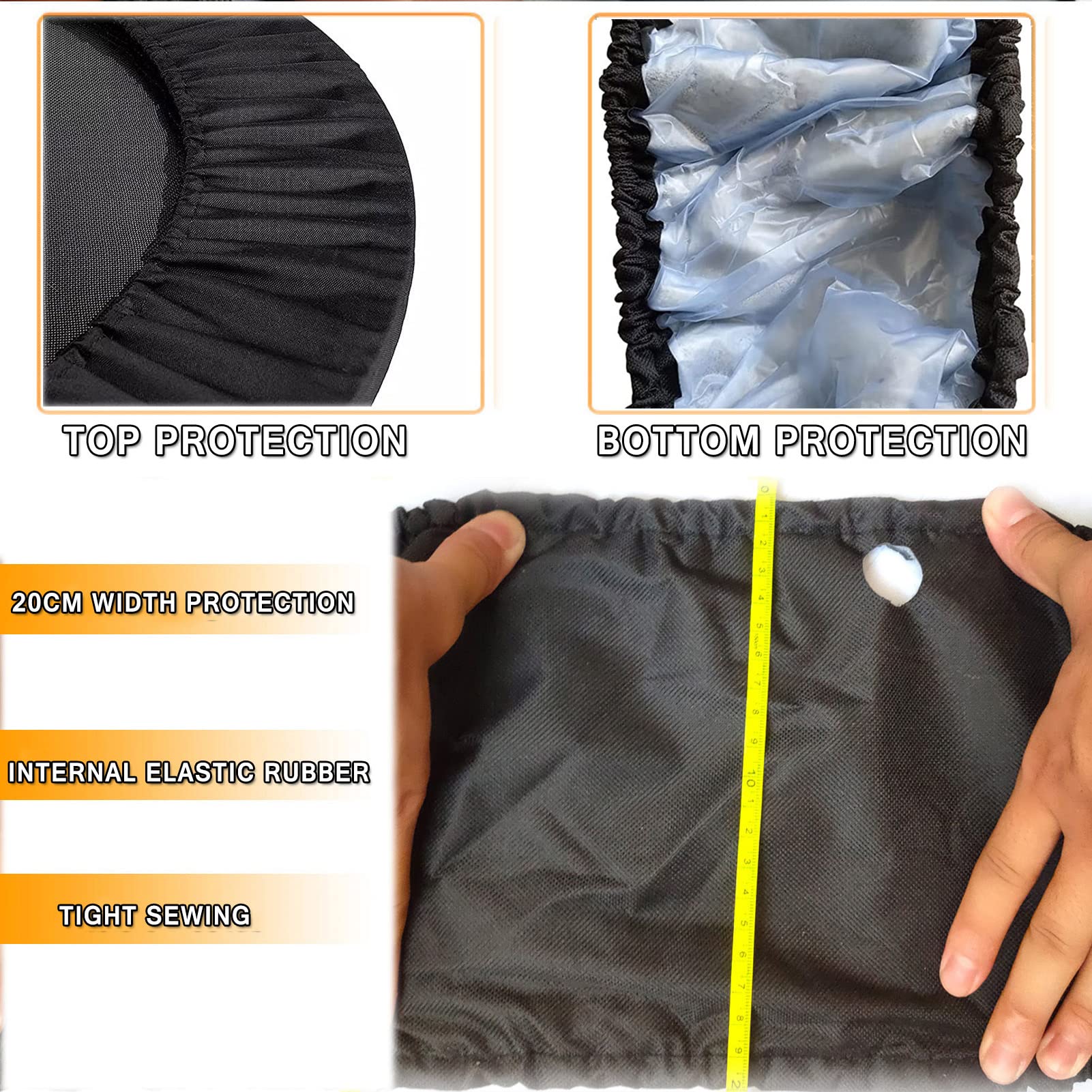 Housse De Ressort Pour Mini Trampoline De 91,4 Cm, Petit Coussin De Sécurité Pour Trampoline Rond à 6 Trous, Résistant à La Déchirure, Tissu Oxford Anti-vibration, Facile à Installer, Plusieurs