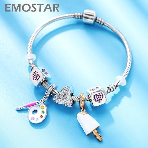 Miniatura 4 de EMOSTAR Dijes para el día de San Valentín, nudo celta, lápiz labial rojo, I Love You, conciencia sobre el autismo, magnolia, niño y niña enamorada,