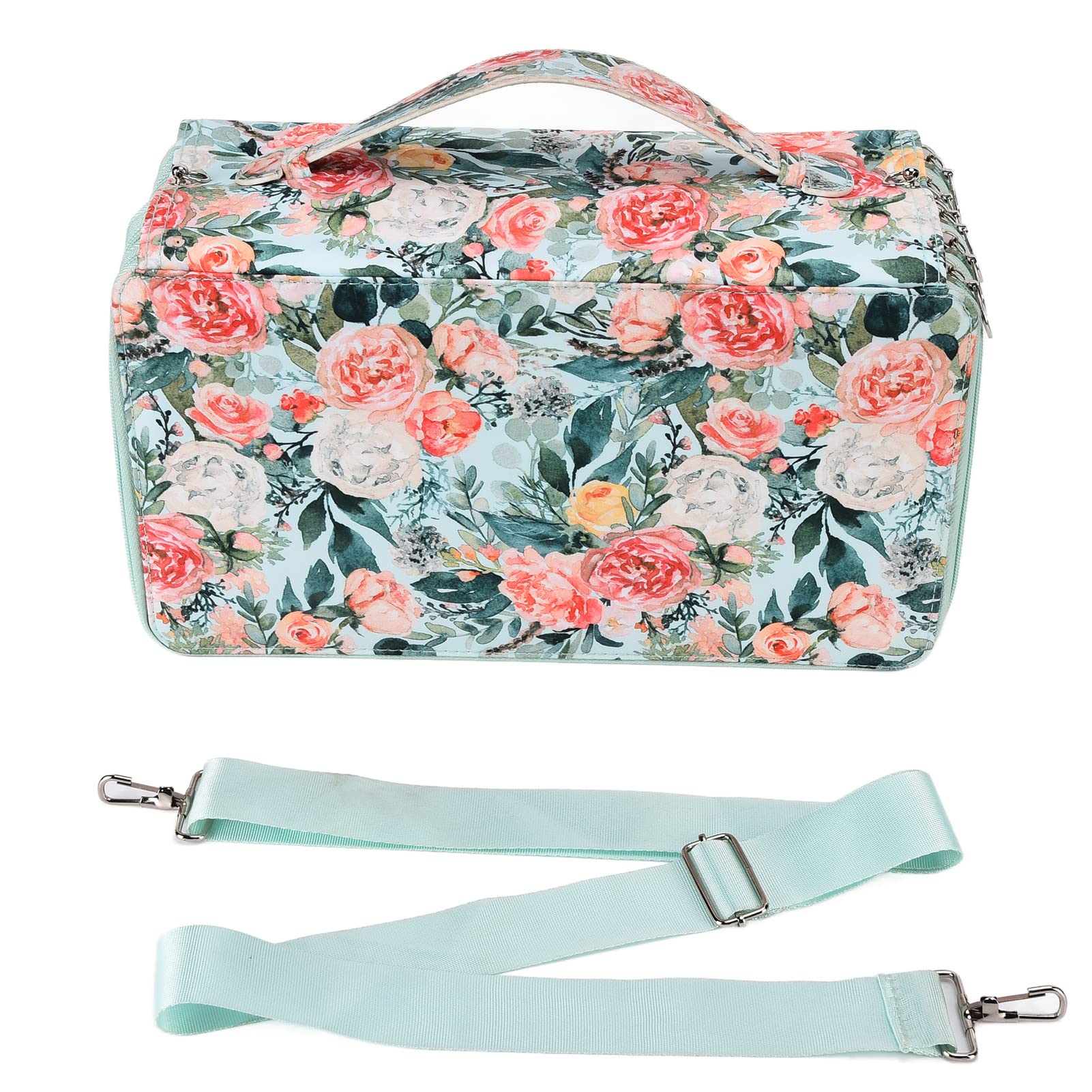 Astuccio per Matite da 120 Scomparti di Grande capacità, di Squisita Fattura, per Astuccio Portatile Rosa per la Scuola (rosa verde)