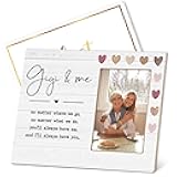 Patcate Gigi 4x6 Picture Frame, Gifts for Grandma & Me, Wooden Wall & Tabletop Decoration