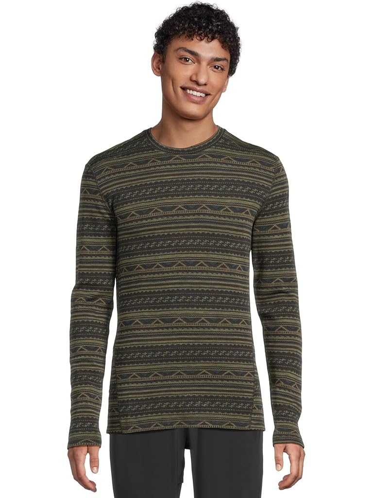 Olive Smartwool Merino 250 Base Layer Crew
