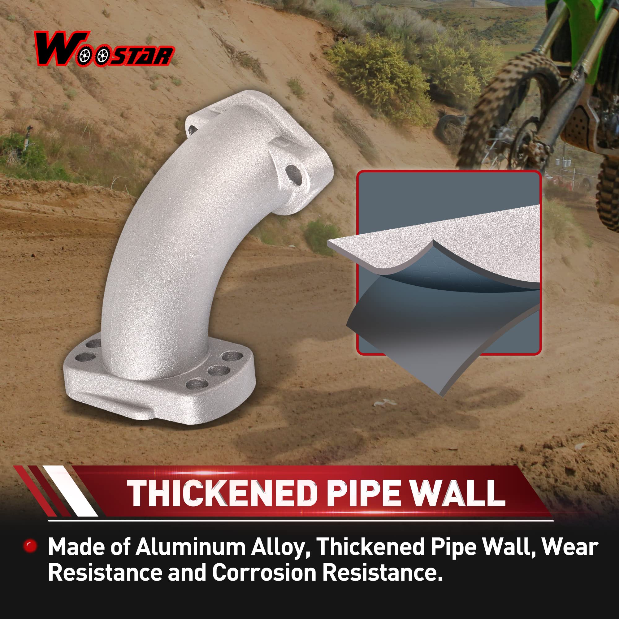 WOOSTAR 28mm Tubo Collettore di Aspirazione Sostituzione per YX GPX 150cc 155cc 160cc Motore Pit Dirt Bike
