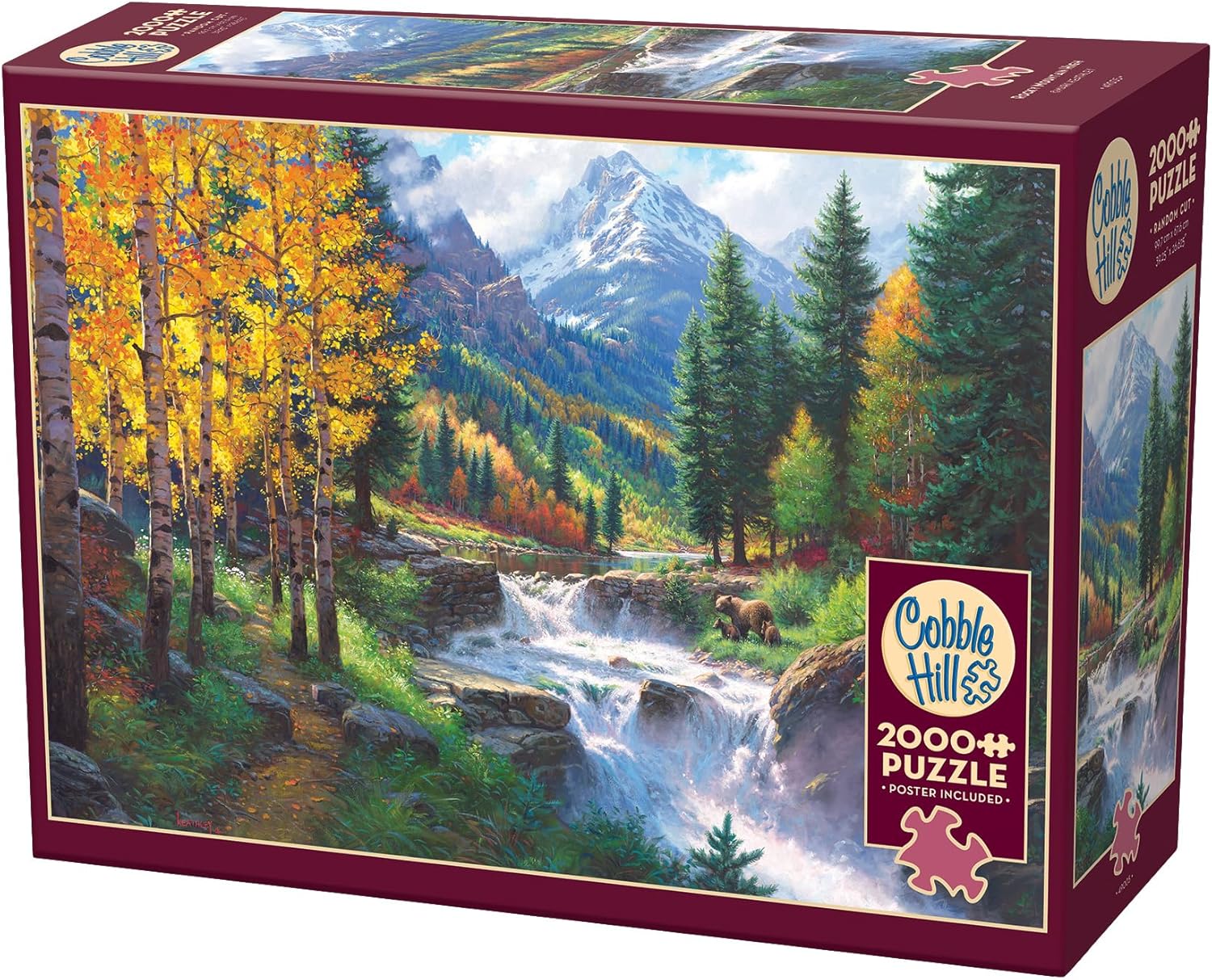 Cobble Hill 2000 Piece Puzzle - Rocky Mountain High - Sample Poster Included