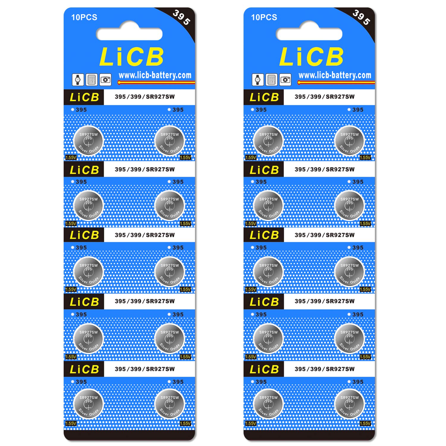Amazon | LiCB 20個 SR927SW ボタン電池 時計用【SR927sw、395 Amazon | LiCB 20個 SR927SW ボタン電池 時計用【SR927sw、395
