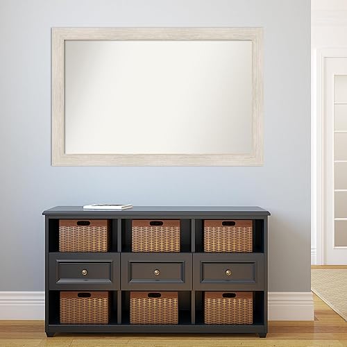 Miniatura 5 de Amanti Art Espejo personalizado, espejo de baño de madera dura, espejo de pared o espejo de tocador de baño sobre el fregadero (32 x 49 pulgadas),