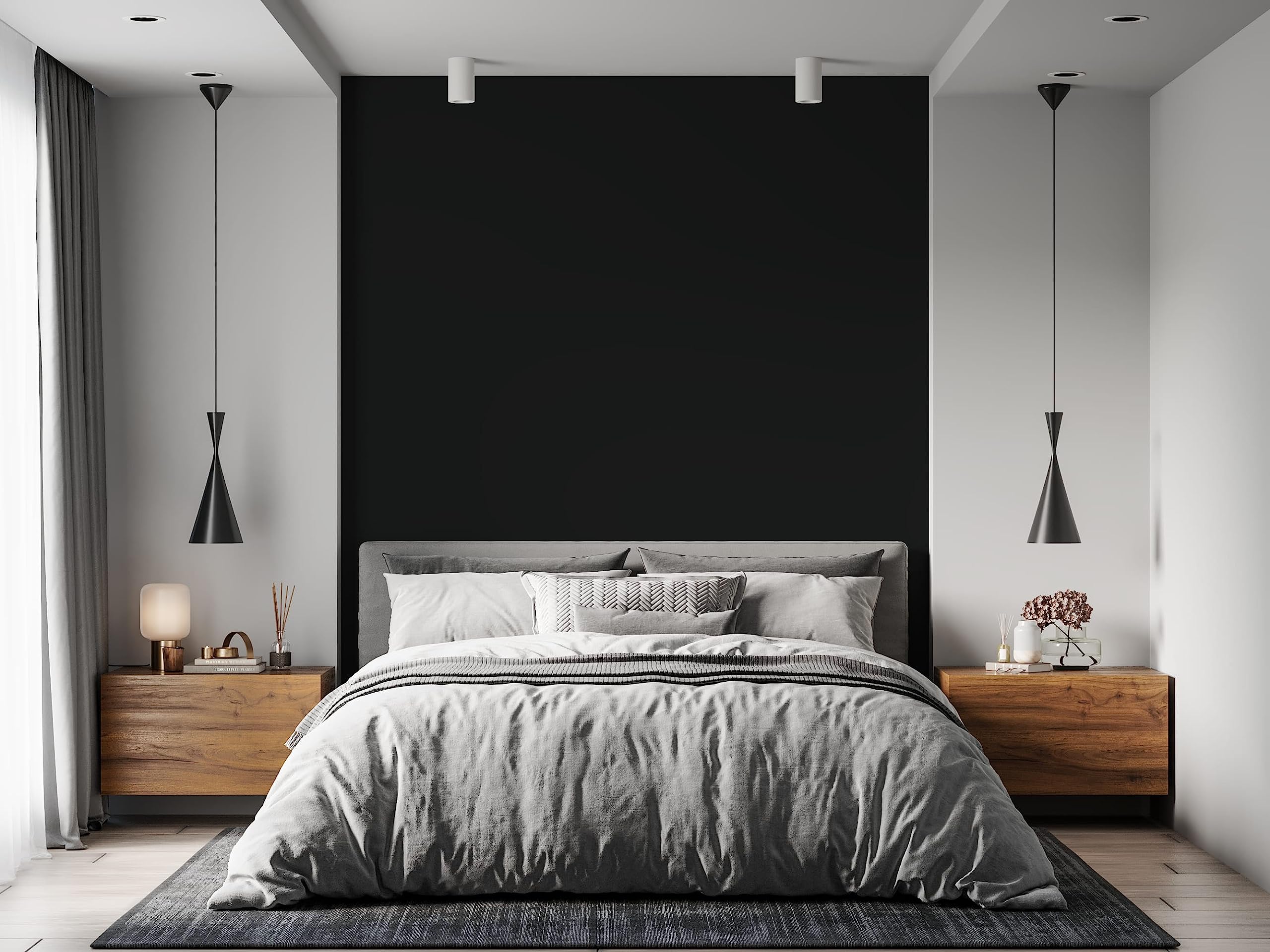 Peinture Noir Absolu Acrylique Vodounô - Effet Mat-Poudré - Peinture Mur & Plafond - Lessivable - Séchage En 30 min - COV A+ - Fabriquée En France - 2,5 L - BARBOUILLE