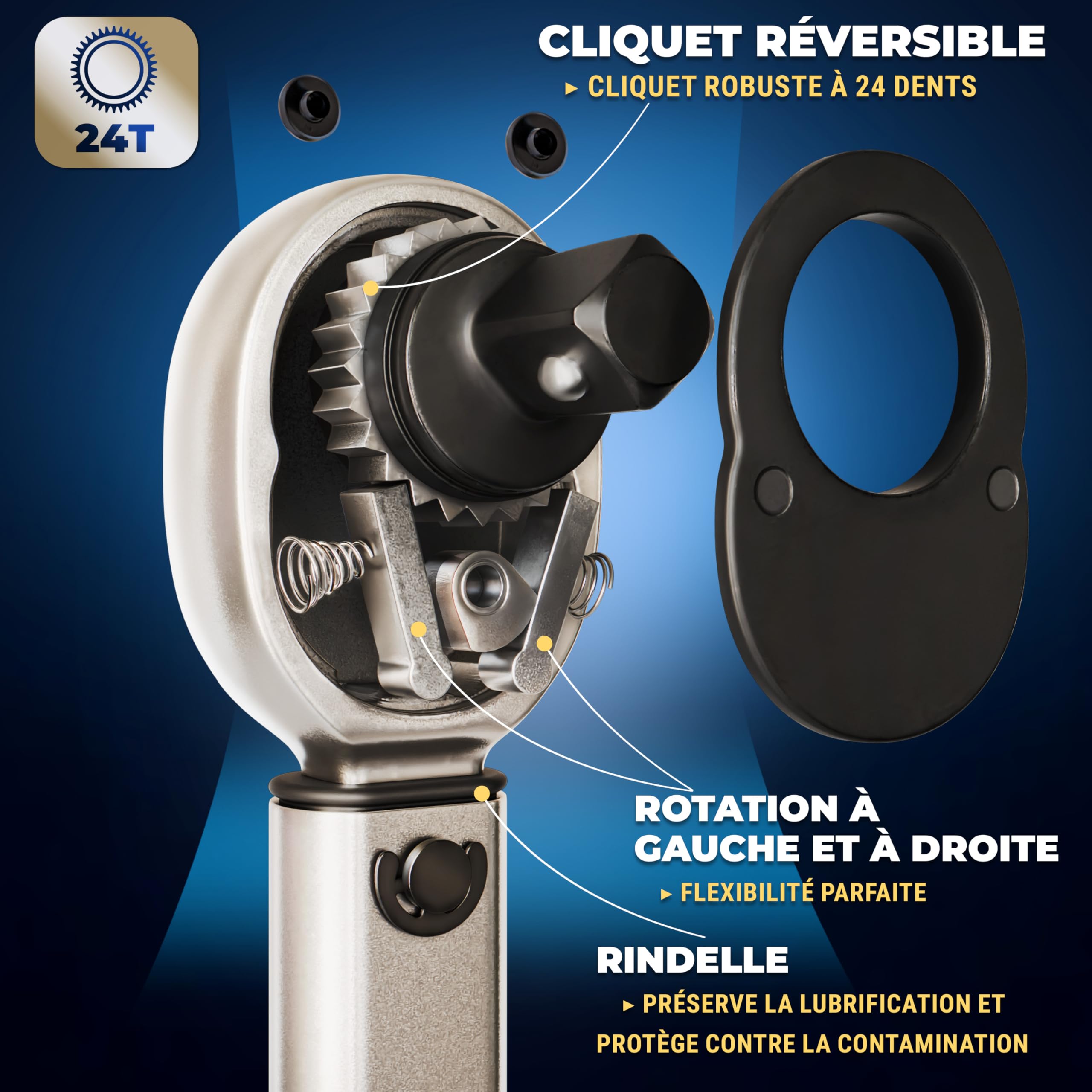 S&R Clé Dynamométrique 1/2 28-210 Nm Set avec Rallonge et 3 Douilles