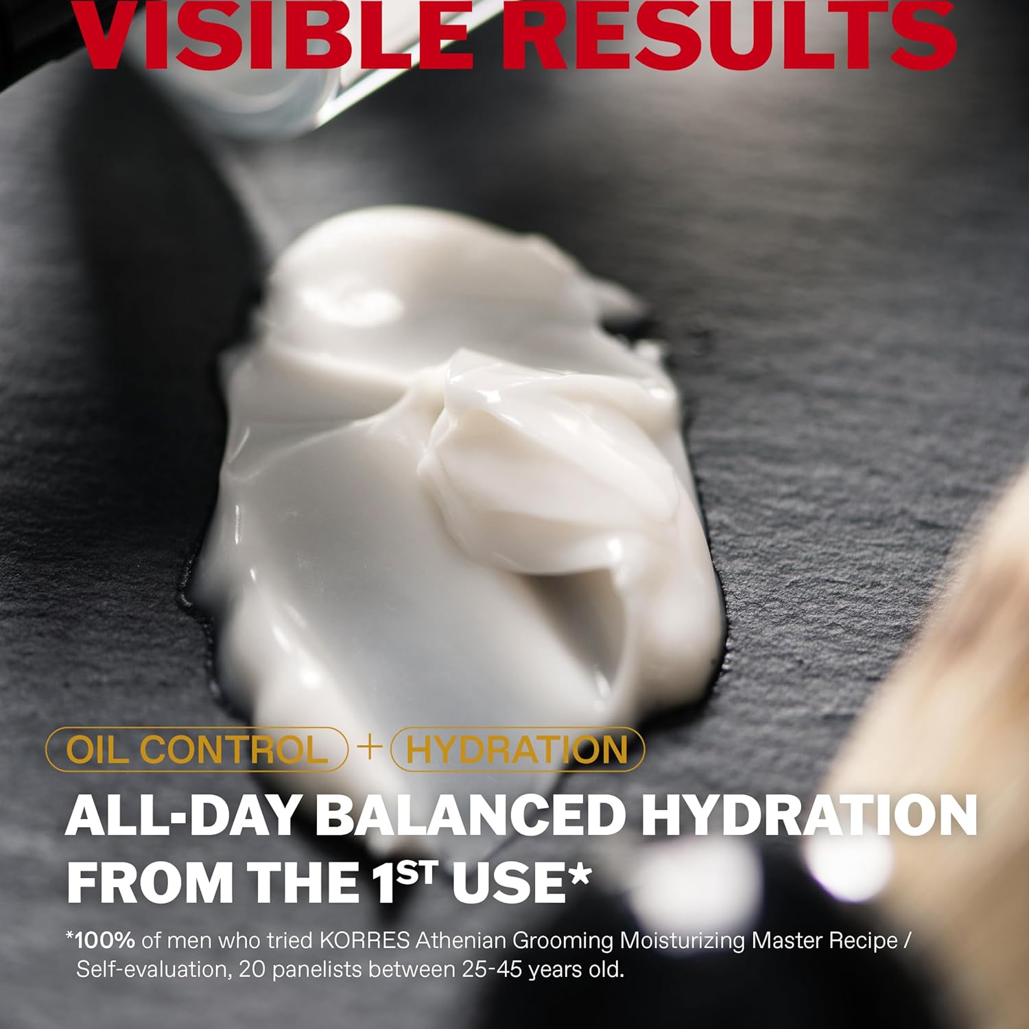 KORRES Athenian Grooming Mattifying Moisturizer for Men with Salicylic & Hyaluronic Acid, Lightweight Pore-Minimizing Face Cream, Silicone-Free, Vegan, 1.69 fl oz - Image 6