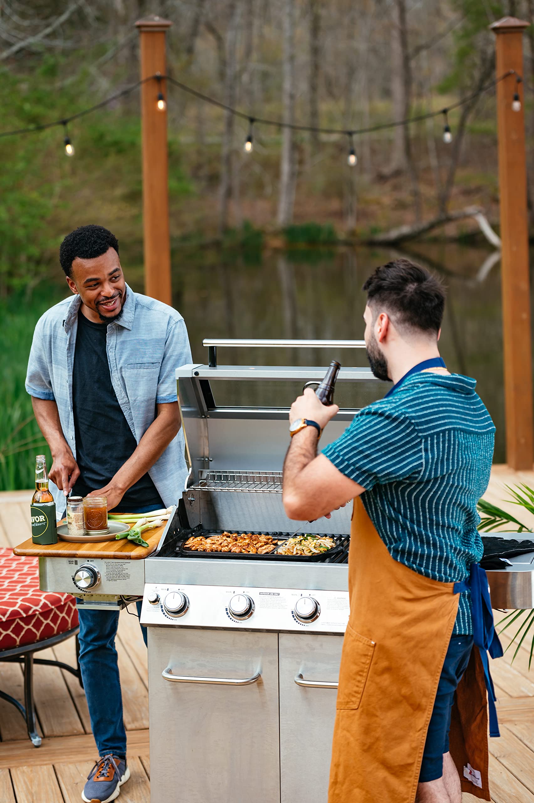 Seasoned Cast Iron Reversible Grill Griddle