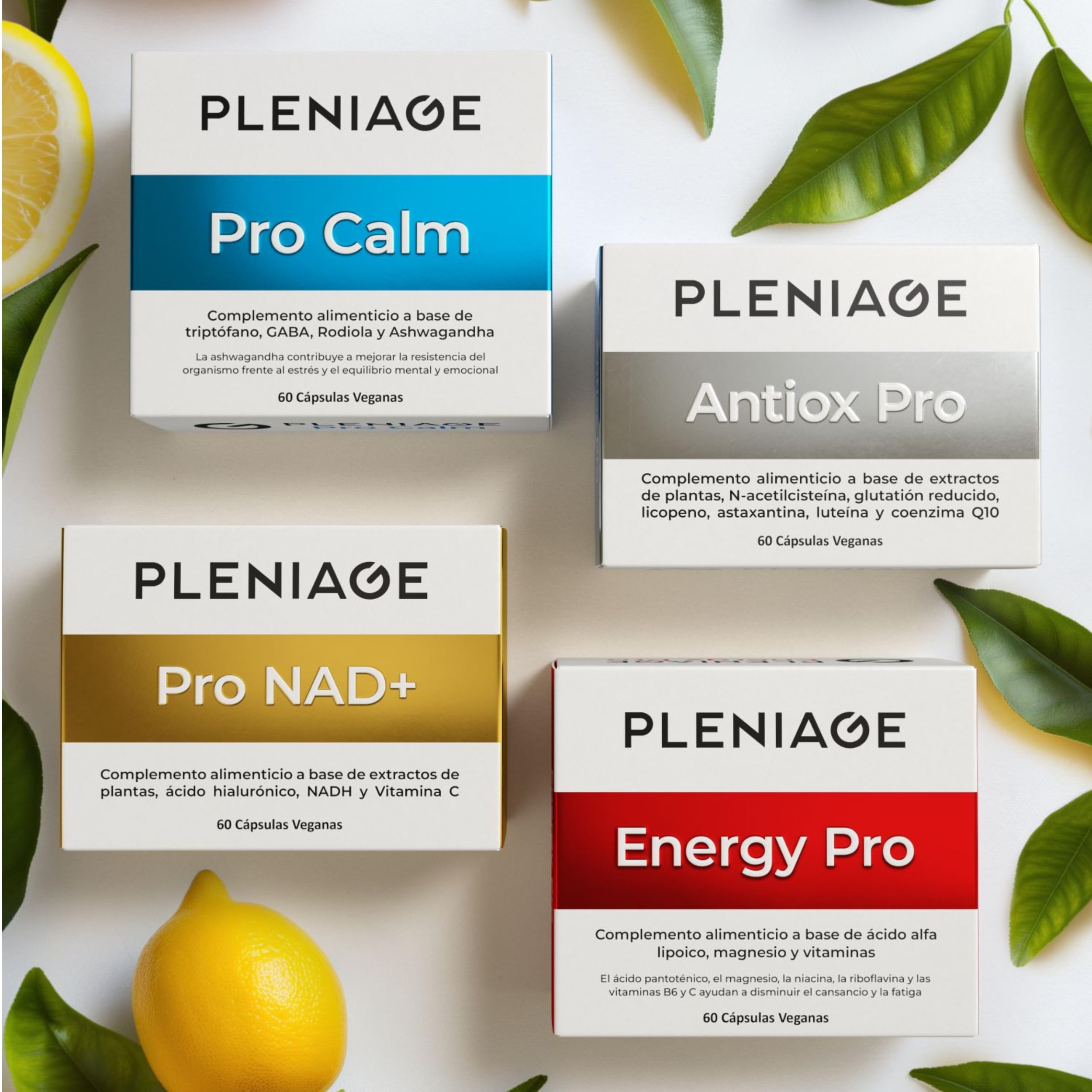 Pro NAD+ | Con NADH, Resveratrol y Vitamina C, Fórmula Completa con Quercetina, Berberina y Ácido Hialurónico | 60 Cápsulas Veganas, Fabricado en España