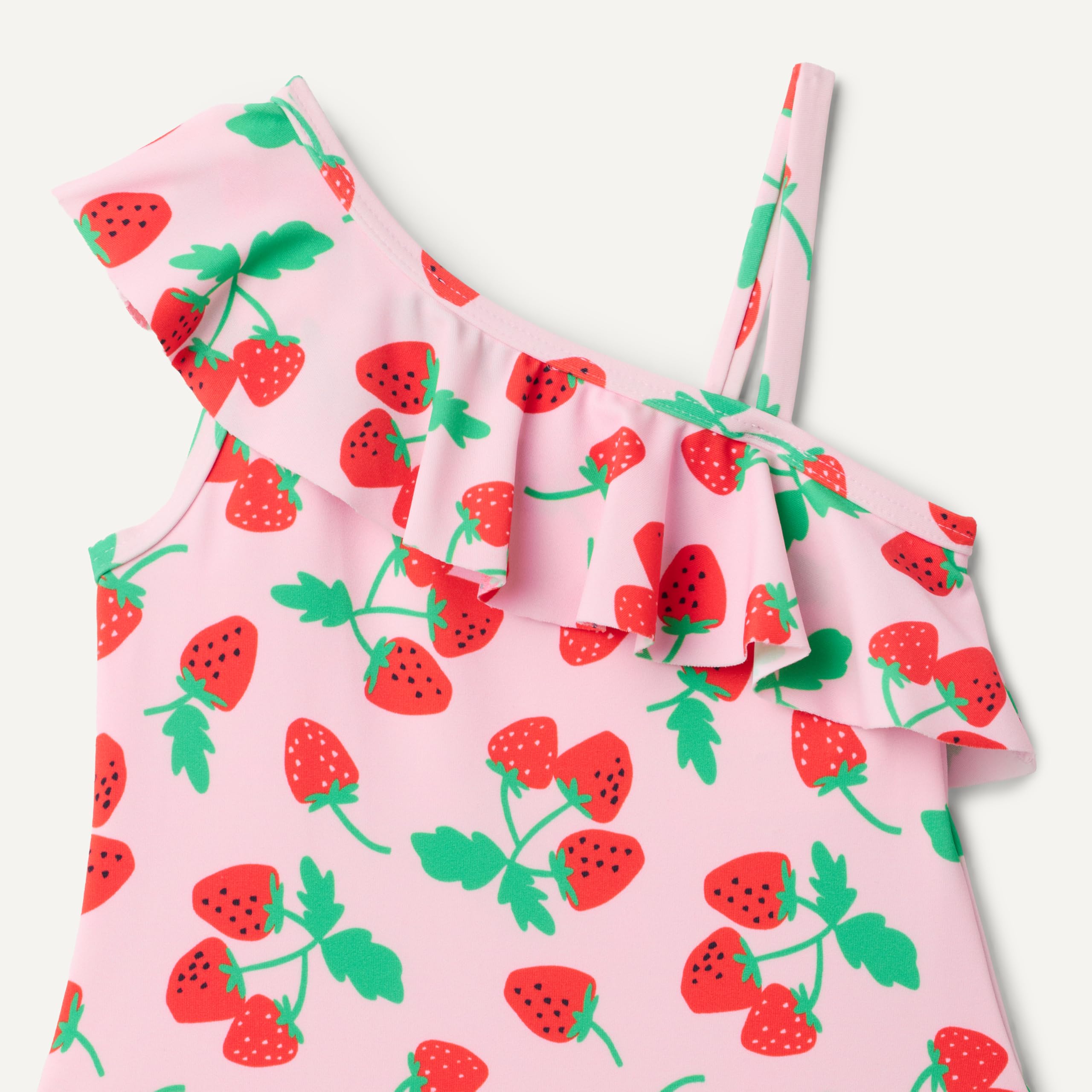 Amazon Essentials Bambine e Ragazze Costume da Bagno Intero Asimmetrico con Volant