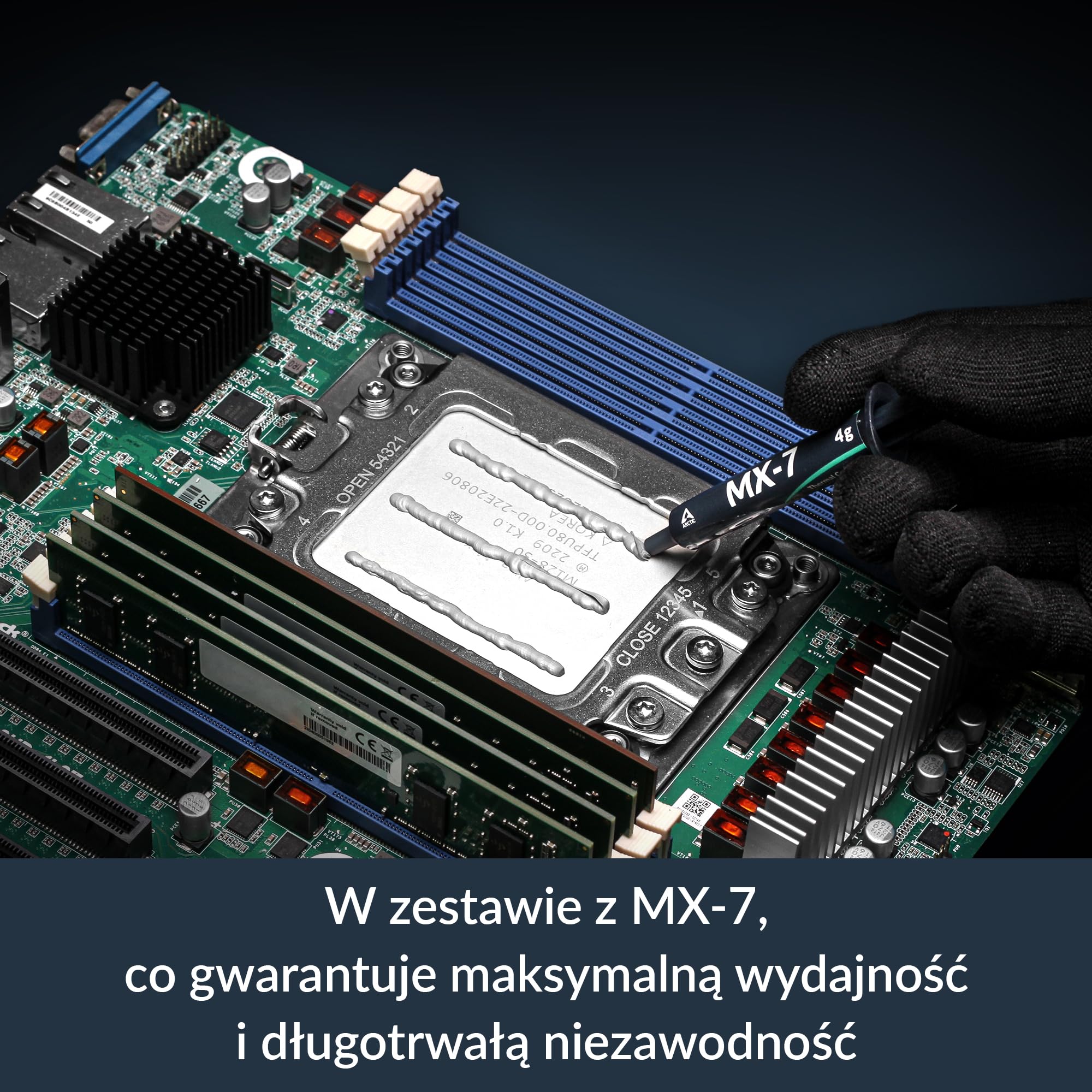 ARCTIC Freezer 4U-Altra – chłodzenie procesora serwerowego do Ampere Altra LGA4926, 2 wentylatory PWM 120 mm (400–2300 rpm), 8 ciepłowodów, podwójne łożysko kulkowe, kompatybilne z obudowaniami 4U