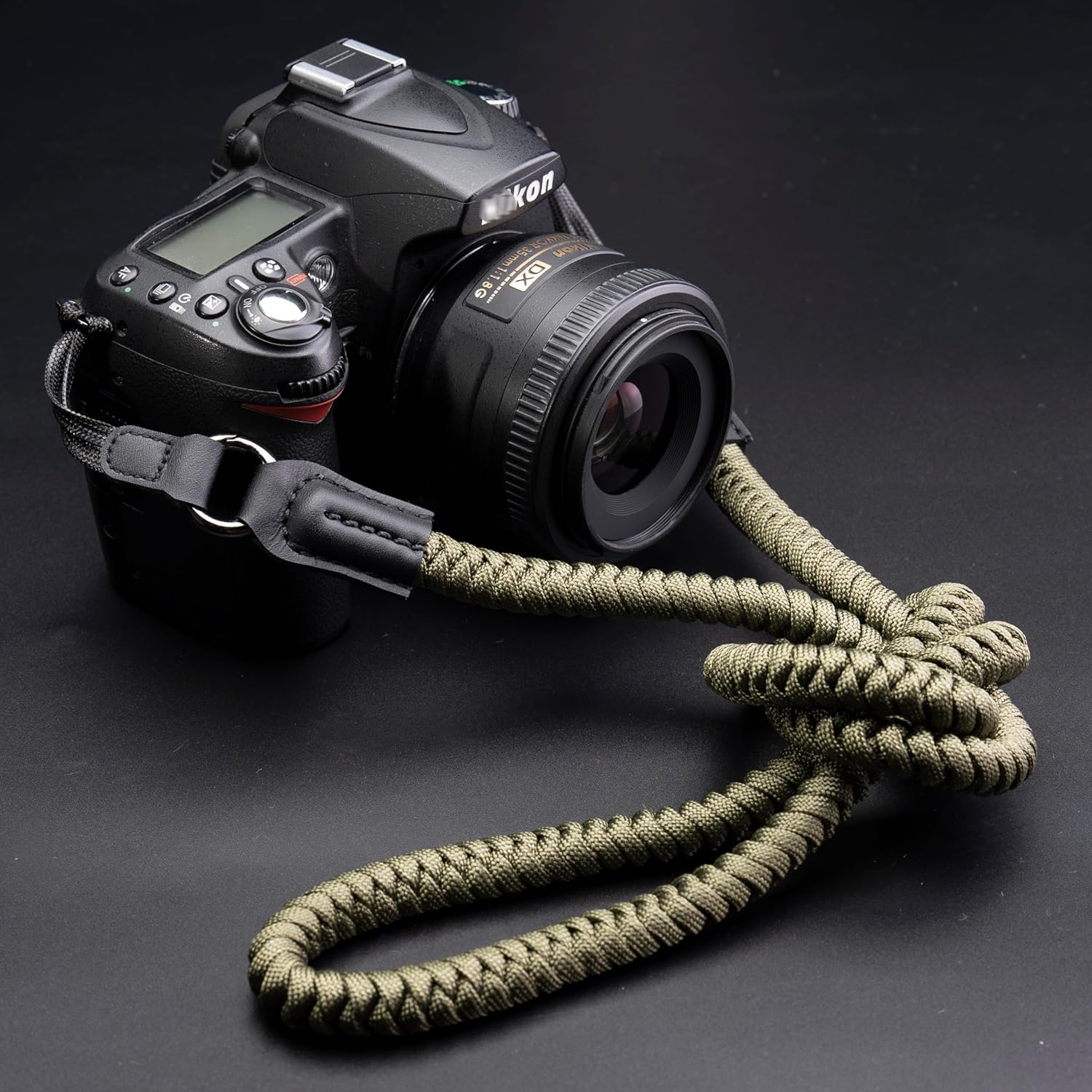 Camera Strap,Quick Release Camera Shoulder Strap,Paracord Woven Portable Camera Neck Strap, for SLR DSLR Digital Mirrorless Camera(Green) - Image 7