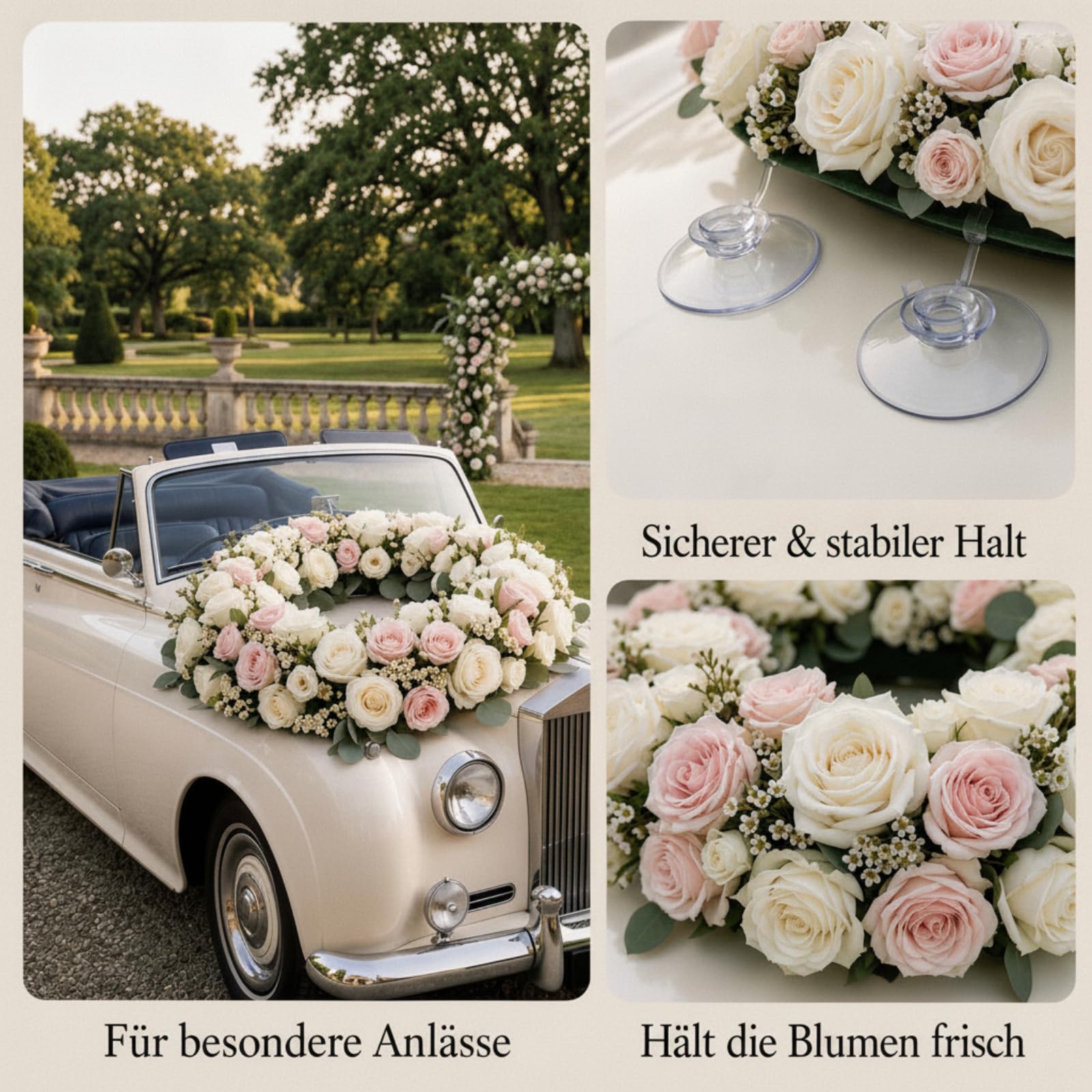 Jadive 3 Mousse Florale ∅ 42,5 cm Couronne en Mousse Florale Ronde Grande