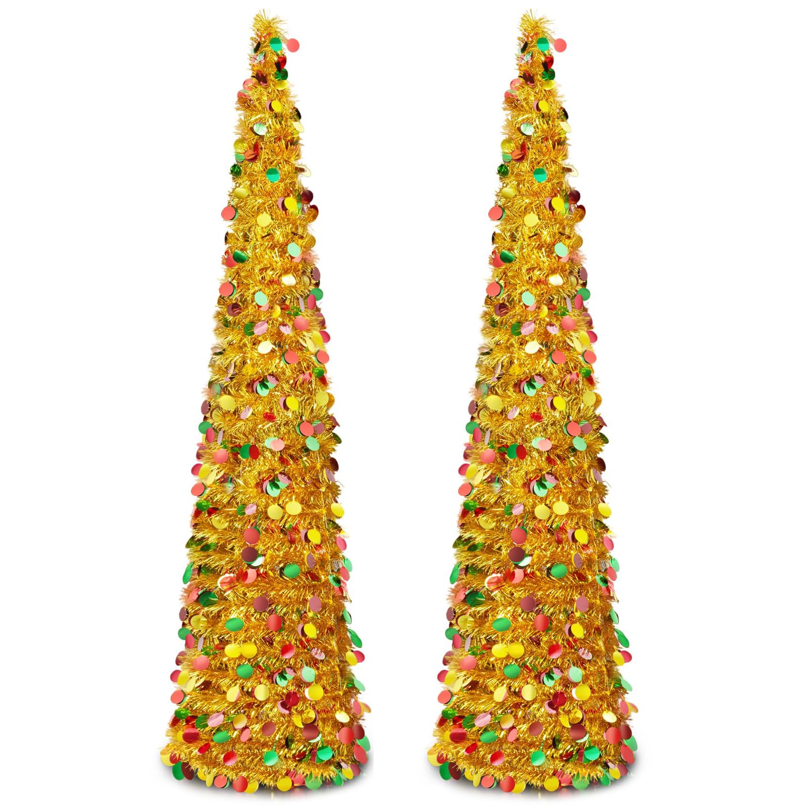 Warmiehomy 5ft/150cm Artificial Collapsible Pop up Christmas Tree
