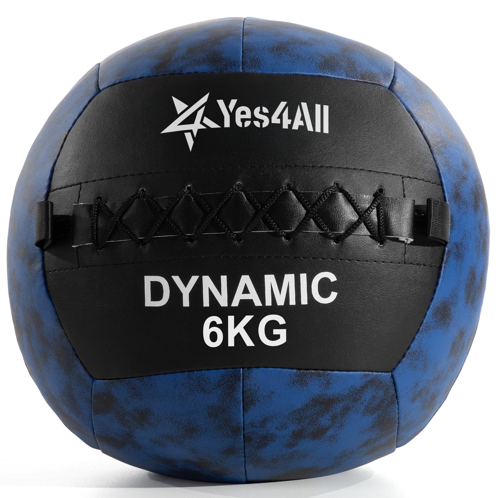 Yes4All KAVG 6 kg Dynamic Wall Ball/Soft Medicine Ball, Wall Med Ball for Full Body Workout and Strength Exercise