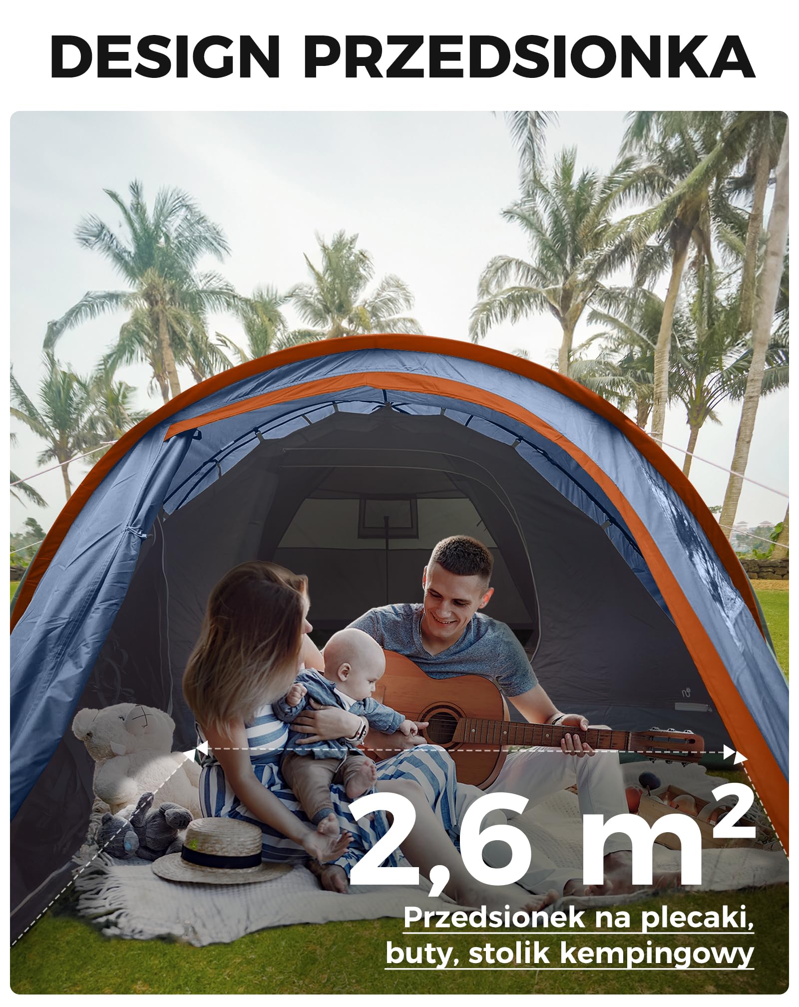 KingCamp MONDOME II namiot kempingowy dla 4 osób, ultralekki, wodoodporny namiot kopułowy, kompaktowy i przyjazny dla plecaka, idealny namiot na kemping, trekking i do aktywności na świeżym powietrzu
