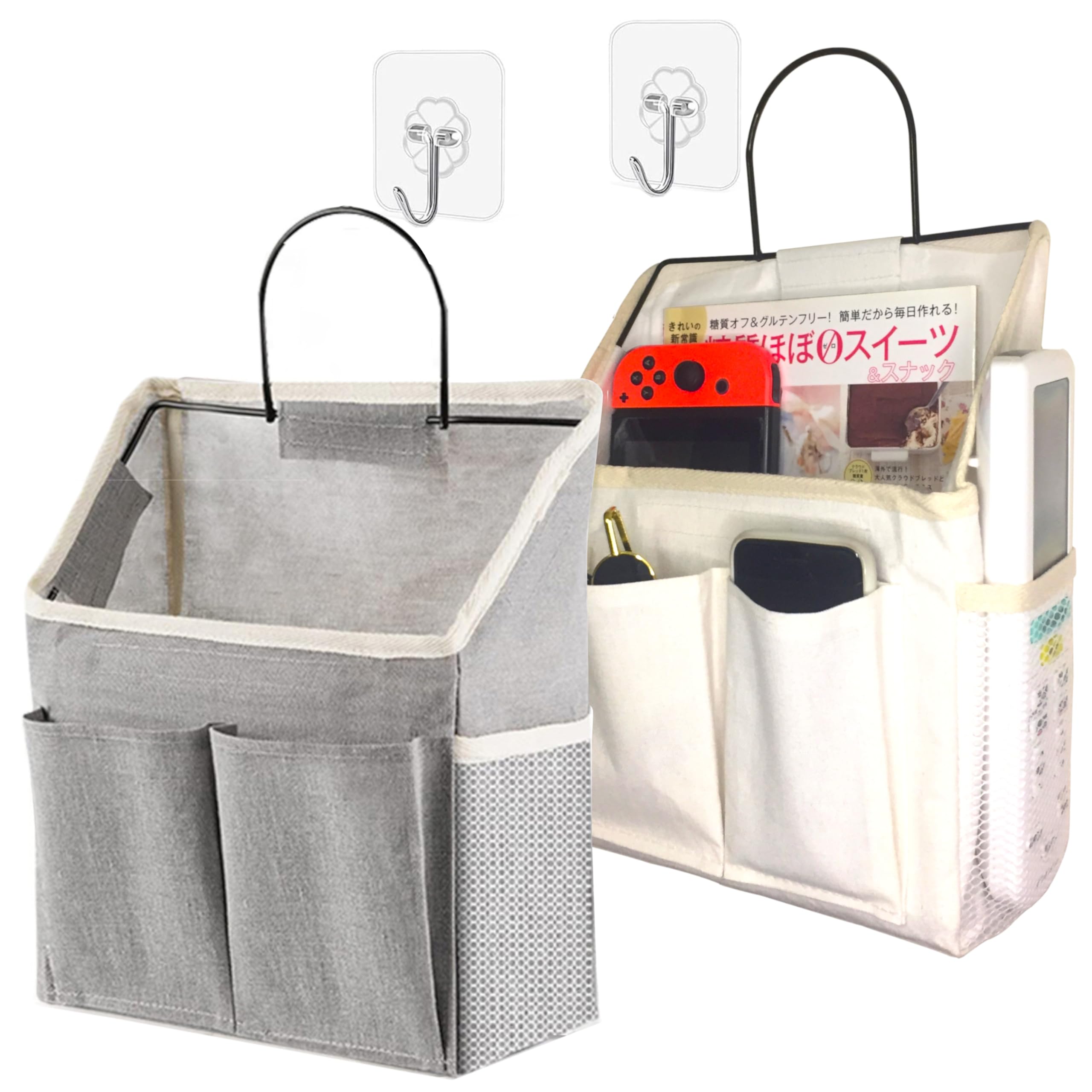 Amazon｜clowin ウォールポケット 壁掛け 収納 穴開けない 壁掛け収納