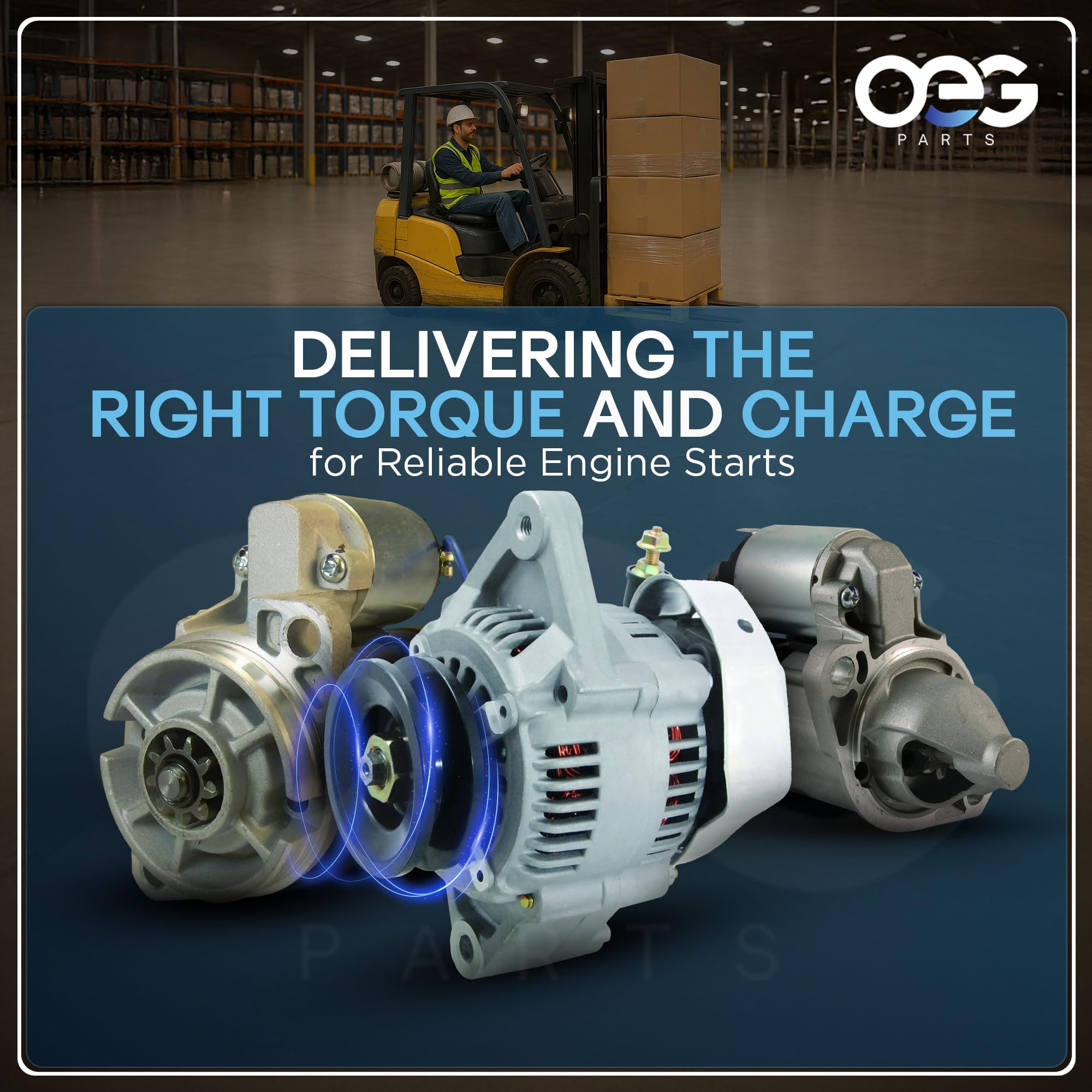 Amazon.com: OEG Parts New Fork Lift Alternator Compatible