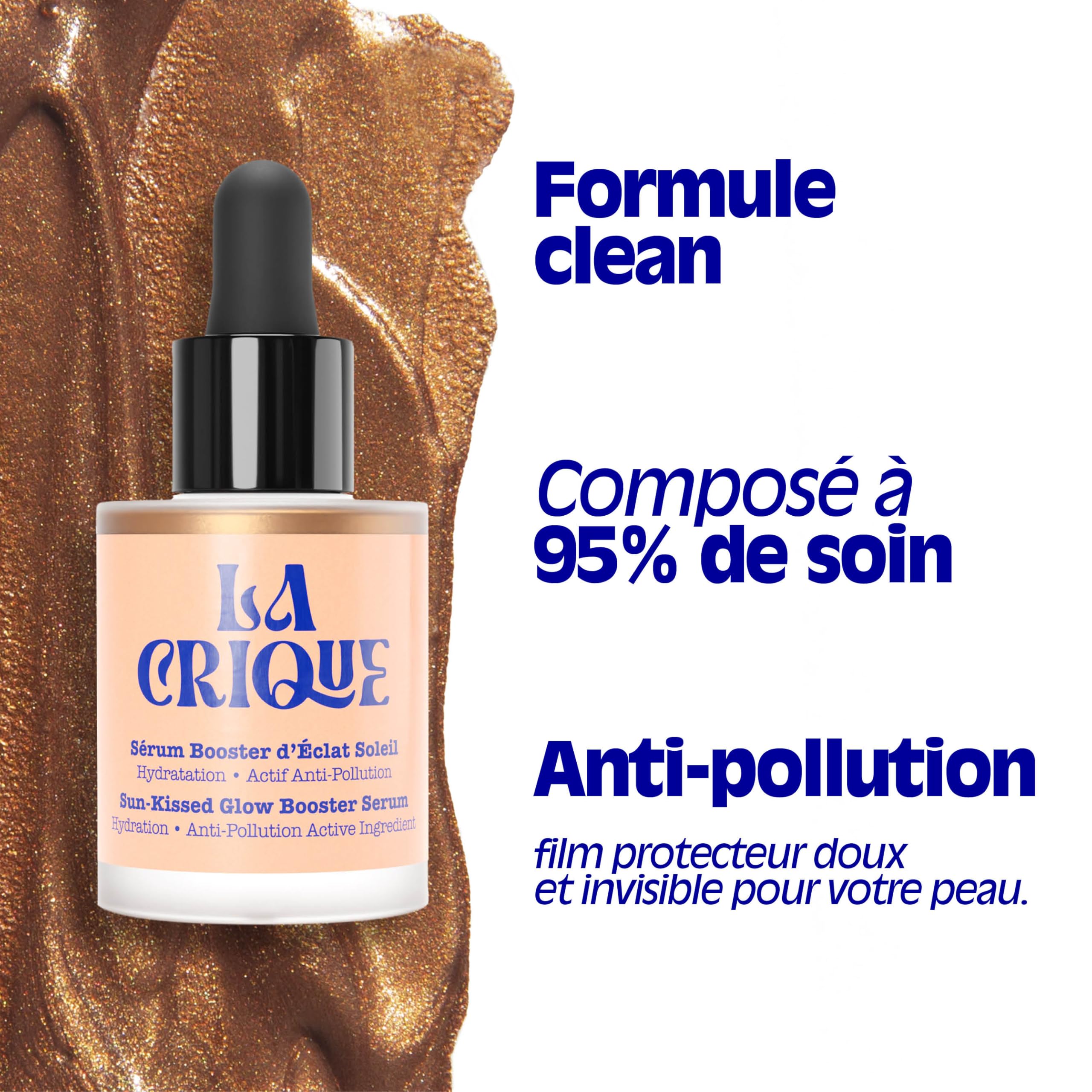 Coffret Maquillage - Sérum Bronzer Éclat Soleil & Baume Lèvres et Joues - Coffret Cadeau - Acide Hyaluronique & Vitamine C – Hydratant, Bonne Mine & Glow Naturel – 99% Ingrédients Naturels – Vegan