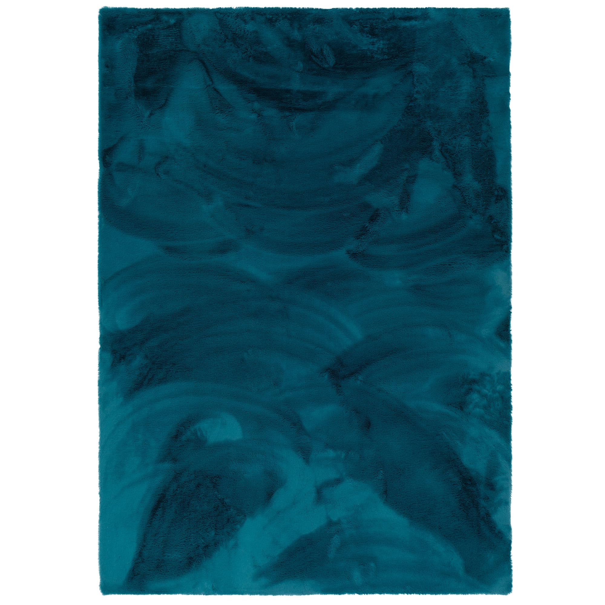 Pergamon Plush - Tapis de Luxe en Fourrure synthétique Super Doux - Pétrole