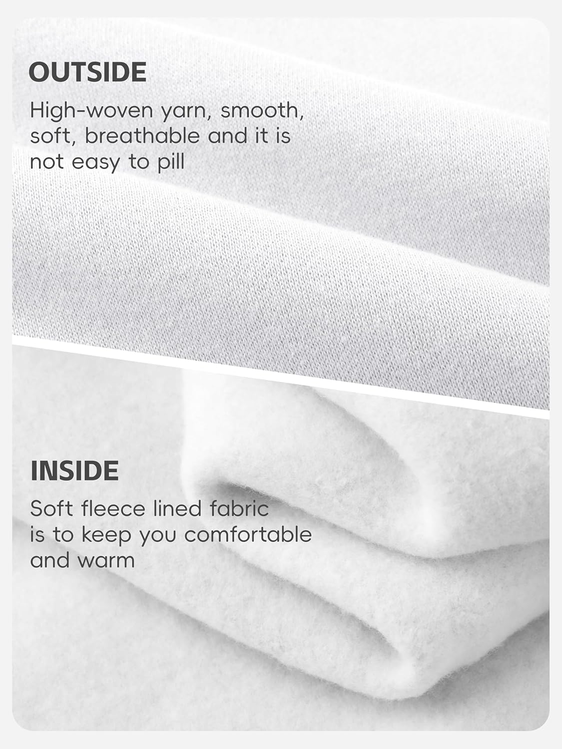 3 Pack Girls Sweatshirt Fleece Cotton Kids Sweatshirts Soft Crewneck Pullover Kids Clothing Girls Long Sleeve Shirts - Image 2