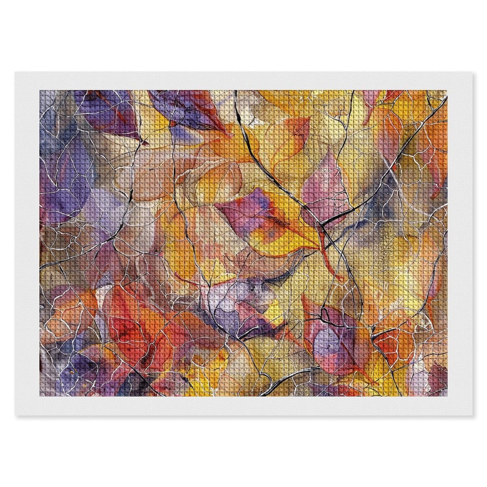 Flowers and Vines Diamond Art Kits for Adults, DIY 5D Diamonds Painting Kits for Beginner, Round Full Drill Diamond Dots Painting, 12"x16" Diamonds Pictures Gem Art and Crafts Wall Decor