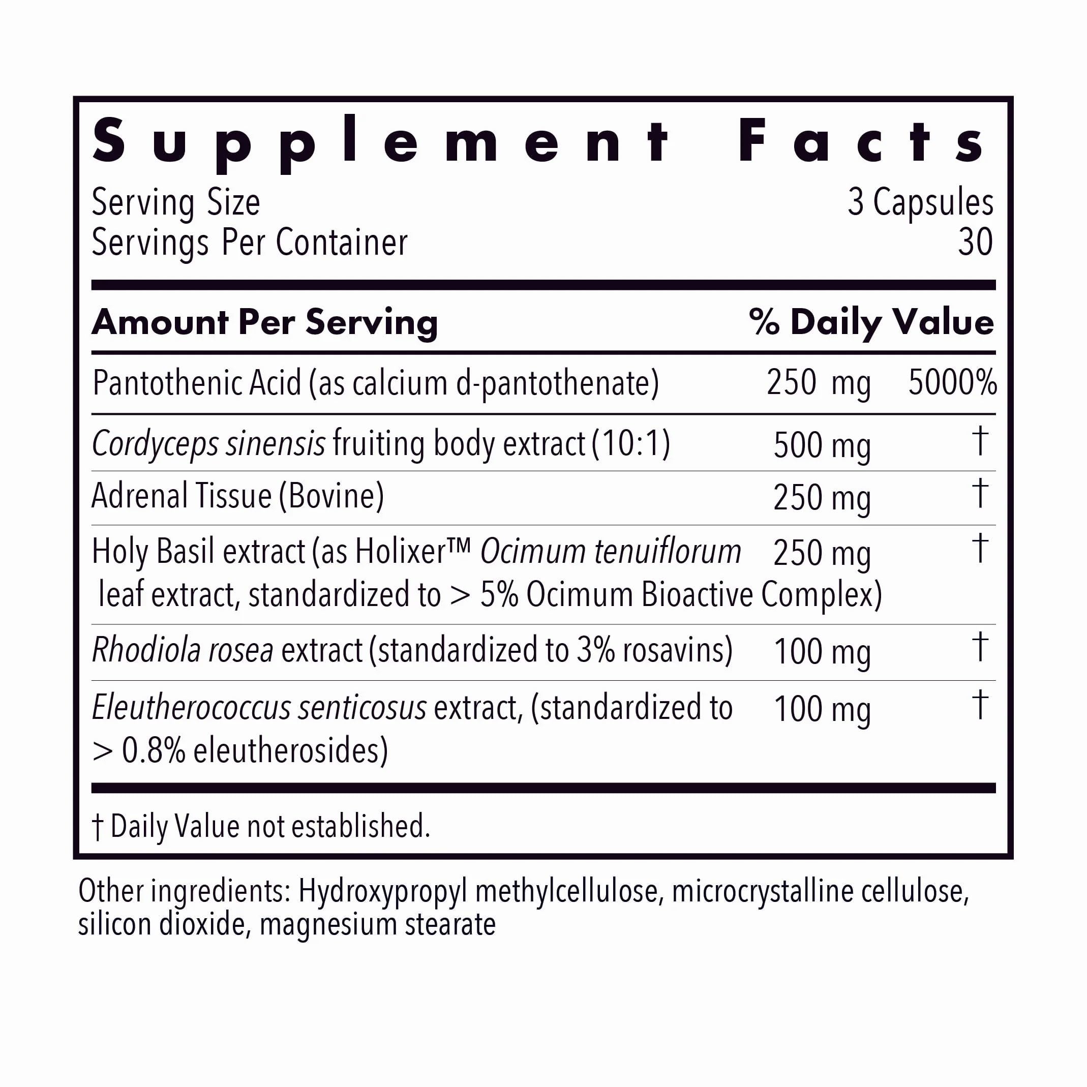 Allergy Research Group - Adrenal Glandular Adapt - Supports Healthy Stress Response and Cortisol Regulation - Hypoallergenic - 90 Vegetarian Capsules — Amazon image 2