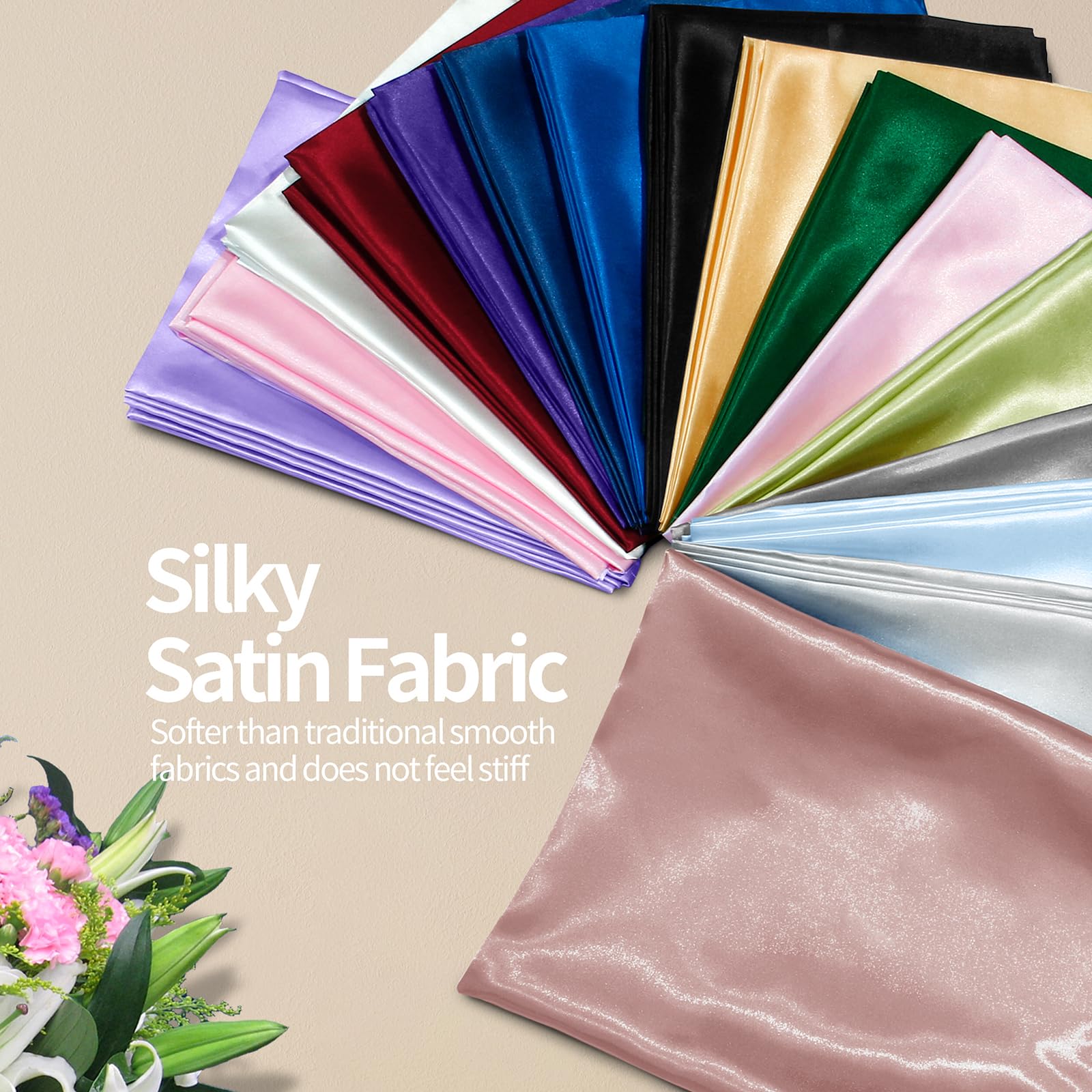 Amazon.com: Homiest Rose Gold Satin Fabric by The Yard, 1 Yard x 58 Inch Charmeuse Satin Fabric Silky & Shiny Cloth Fabric, Smooth Bridal Satin Fabric for Wedding Dress, Clothing Making, DIY Amazon.com: Homiest Rose Gold Satin Fabric by The Yard, 1 Yard x 58 Inch Charmeuse Satin Fabric Silky & Shiny Cloth Fabric, Smooth Bridal Satin Fabric for Wedding Dress, Clothing Making, DIY
