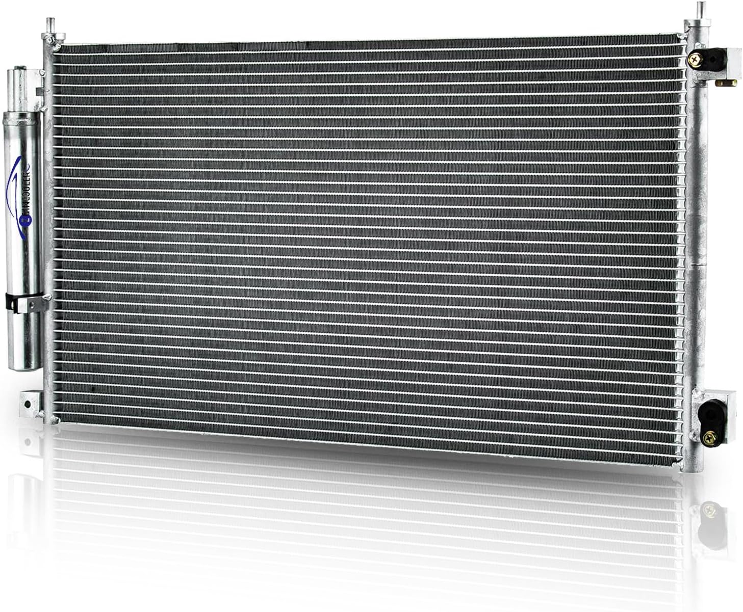 Air Conditioning A/C Condenser Compatible with 2003-2007 Honda Accord L4 2.4L 3.0L V6 2004 2005 2006 for Honda Accord AC Condenser All Aluminum para Honda Accord