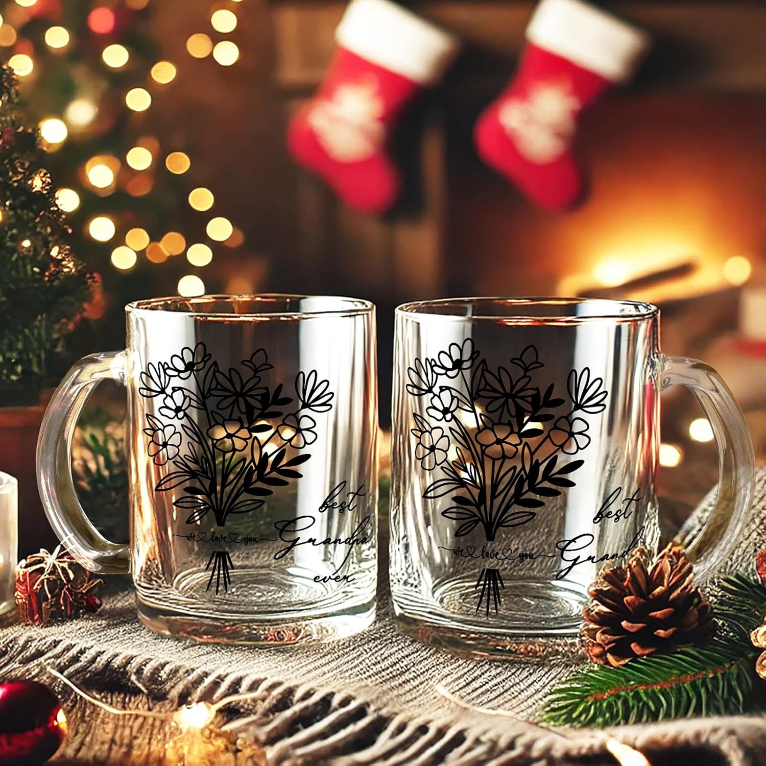 Breezy Valley Grandparent Gifts, Birthday Gifts for Grandma Grandpa from Grandkids - Best Ever Grandparents Gift Ideas, Grandma Grandpa Mugs Socks Set - Image 5