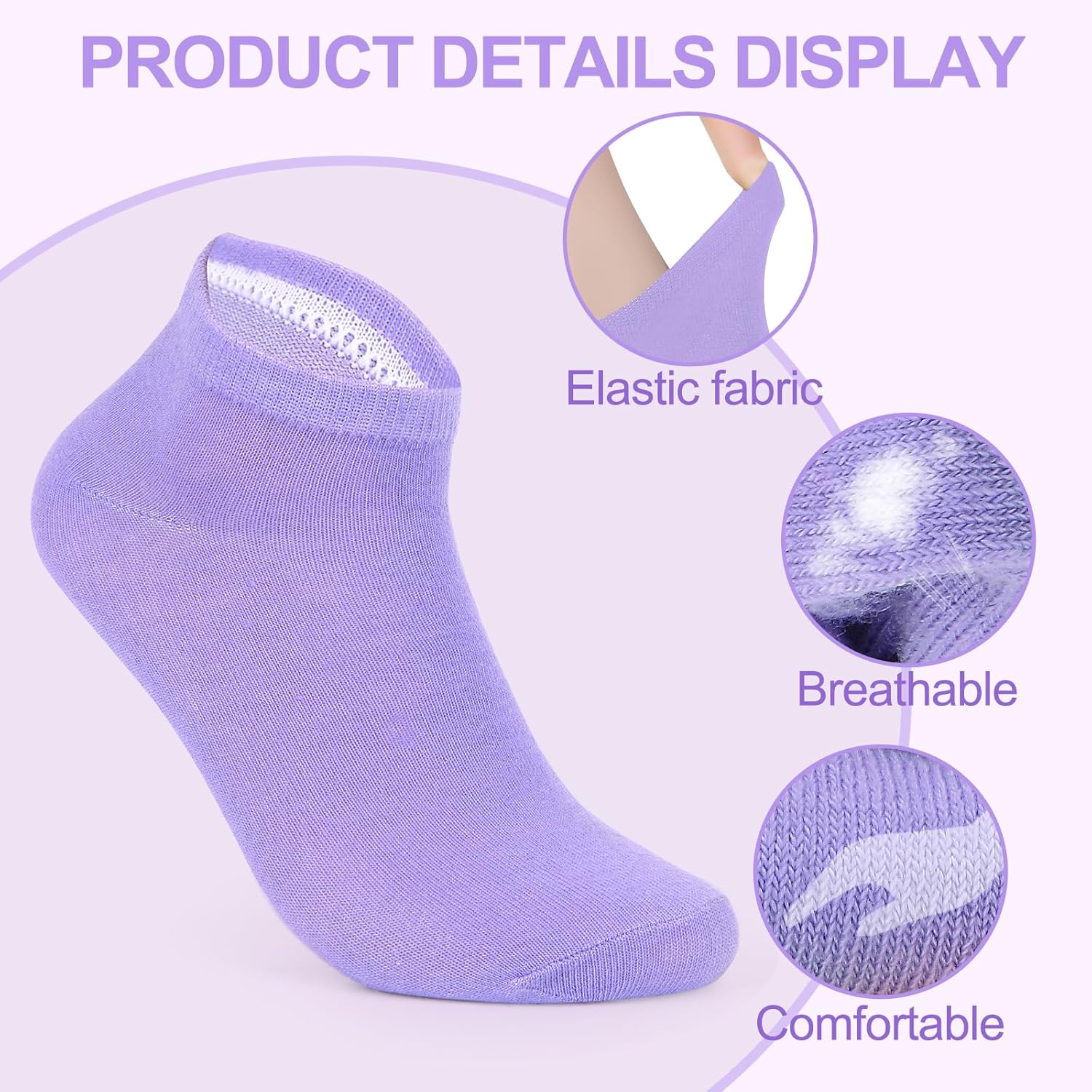 Sophproton 100 Pairs Womens Sample Socks Various Low Cut Ankle Socks Value Sock Bulk Pack for Women Teens Donations