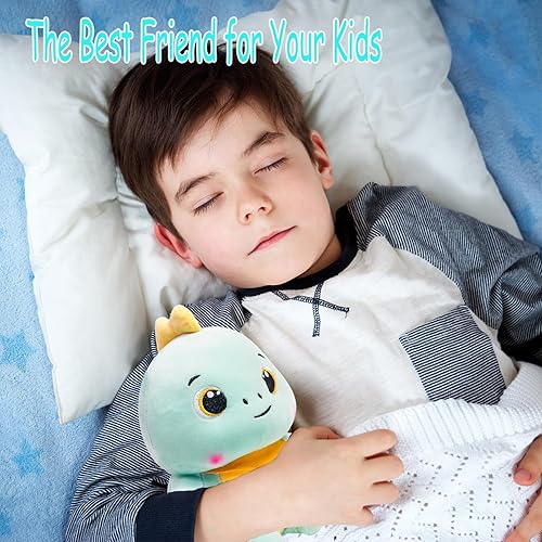 Miniatura 2 de AMLHNA Lindos juguetes de peluche de dinosaurio de 9.4 pulgadas, animales de peluche de dinosaurio, juguete de peluche de dinosaurio, regalos de