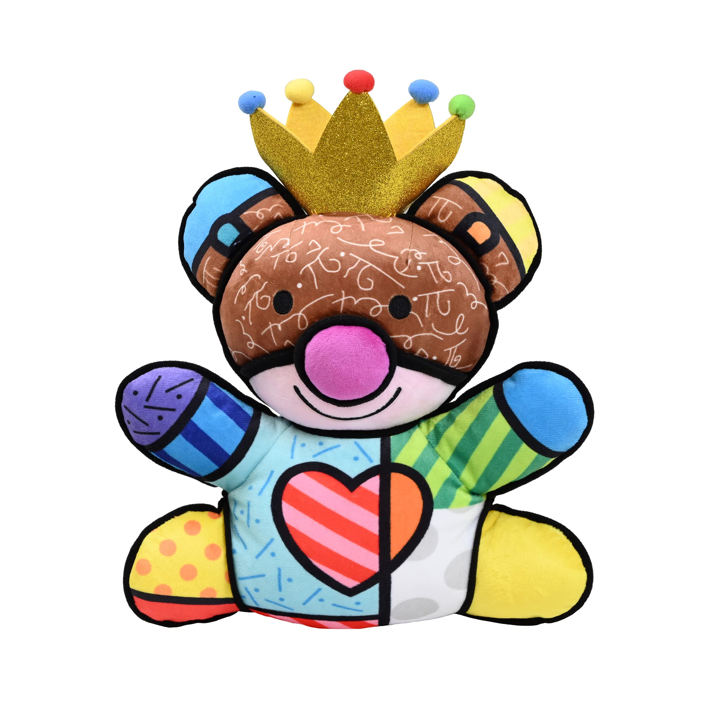 Romero Britto Collectible Plush Toy Royalty Bear 13