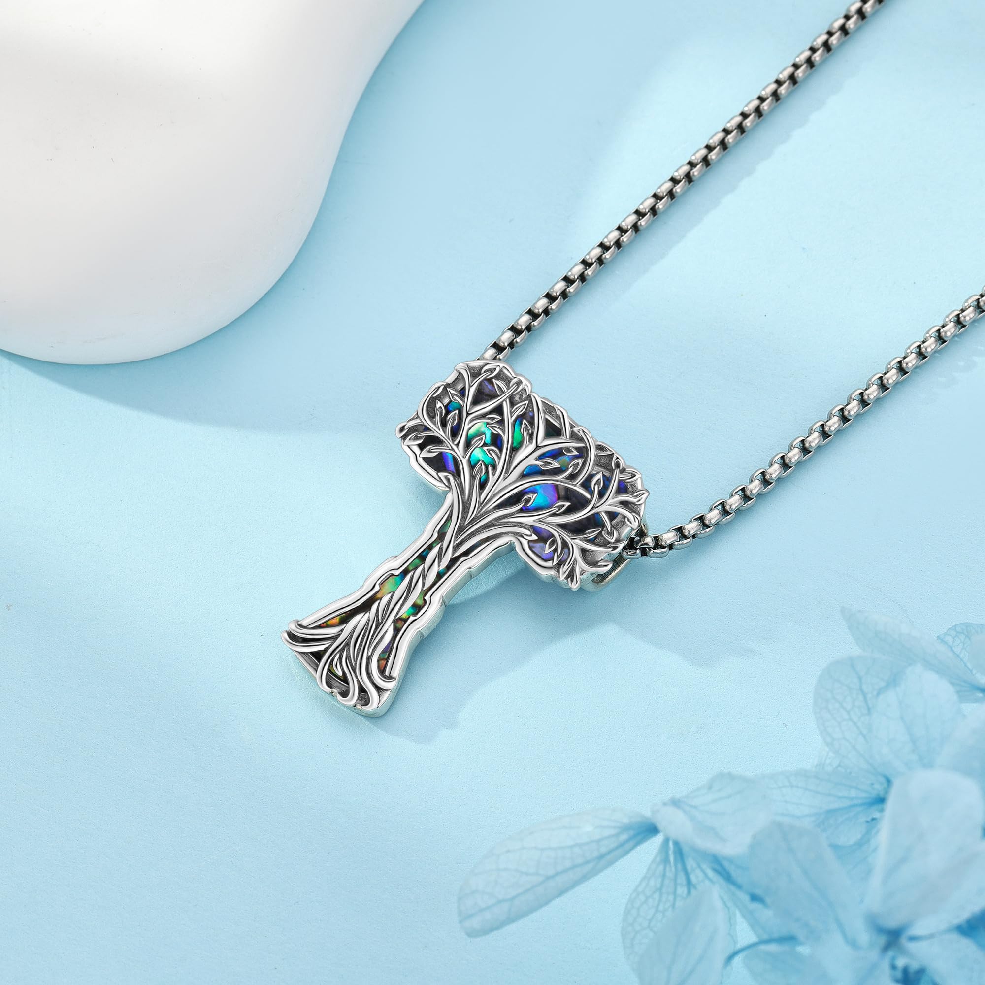 YAFEINI Runy / grot strzały / młotek Thora / pamiątka Mori / gwiazda Dawida / Allah naszyjnik srebro wysokiej próby wisiorek wikingów amulet biżuteria prezenty dla kobiet mamy mężczyzn
