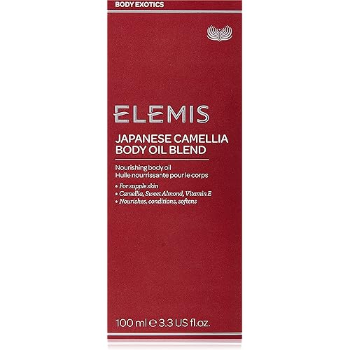 ELEMIS Japanese Camellia Body Oil Blend | Luxuriously Lightweight Body Oil Nourishes, Conditions, and Softens Pregnant and Postpartum Skin | 100 mL, 3.3 Fl Oz (Pack of 1)