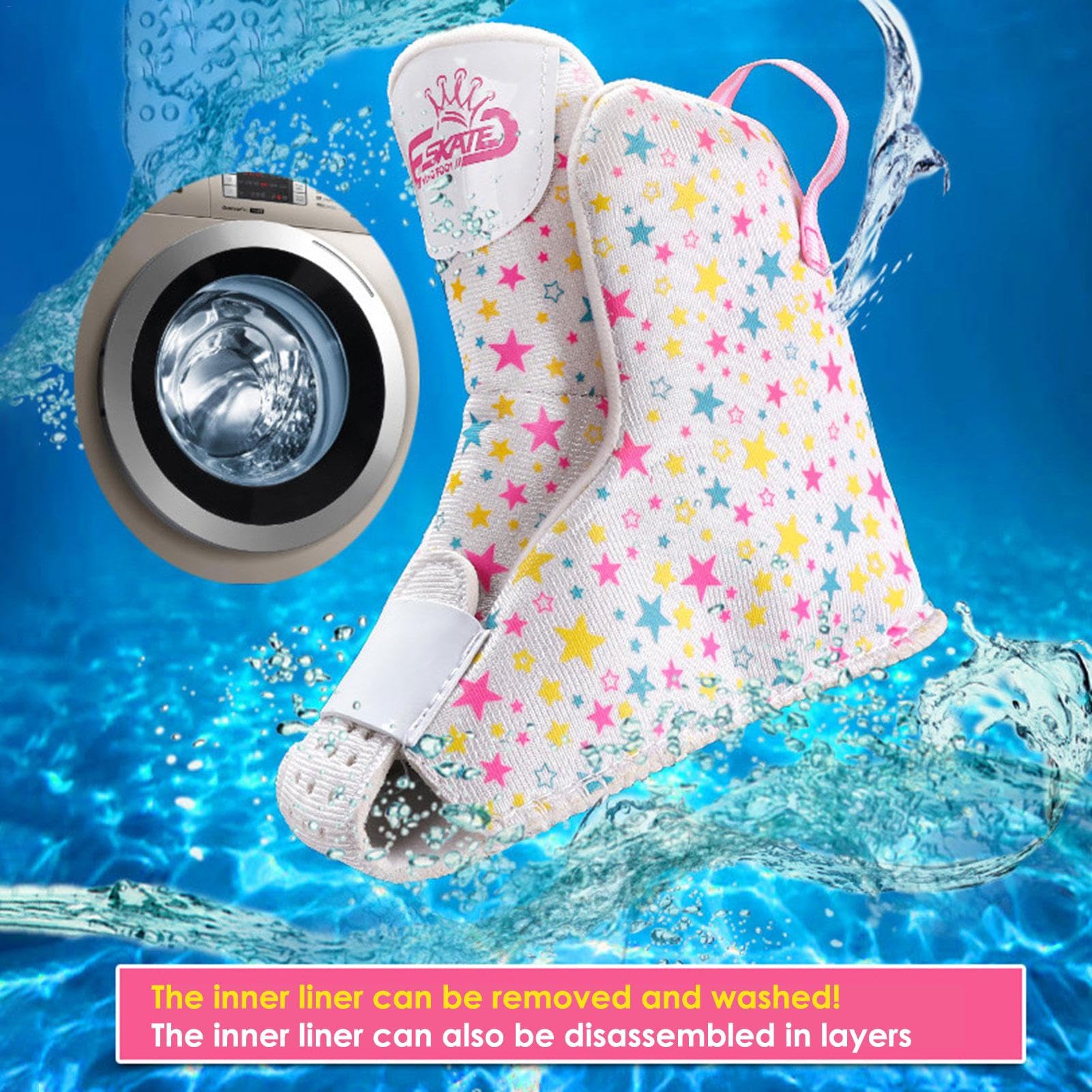 Roller Skating Shoes - Safe and Fun Roller Skates Boot, Quad Skating Shoes with Shiny Light, High Elasticity Pu Roller Skating Shoes, Size Optional Children Roller Skates for Girls, Boys